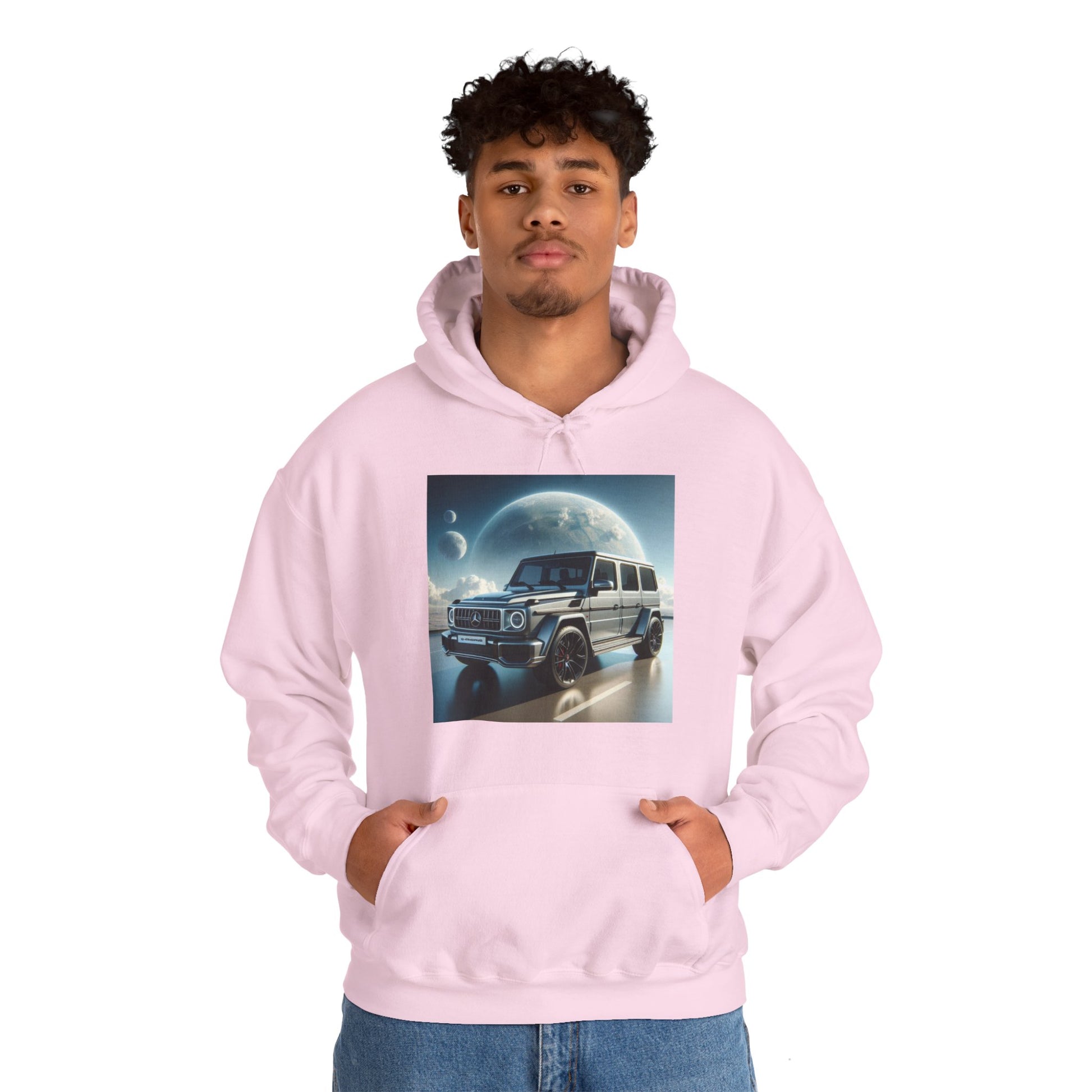 Silver G-Wagon Hoodie Hoodie Printify