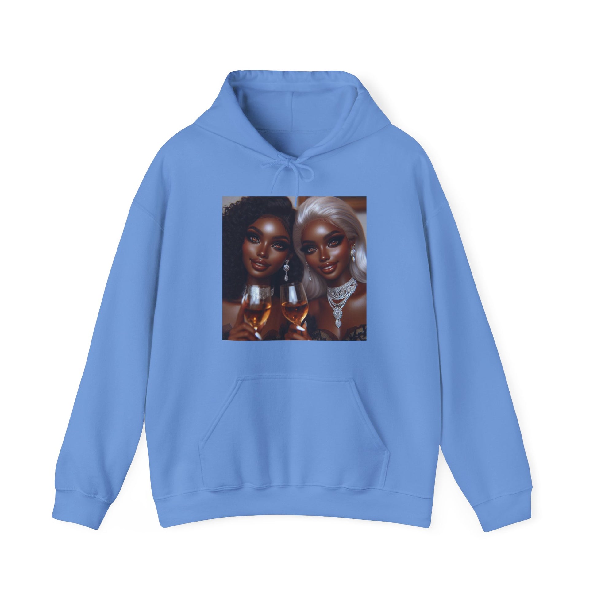Cheers Hoodie Hoodie Printify Carolina Blue S