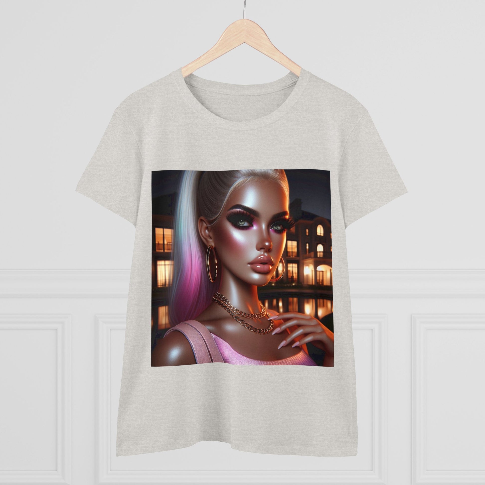 Pink at Night T-Shirt T-Shirt Printify