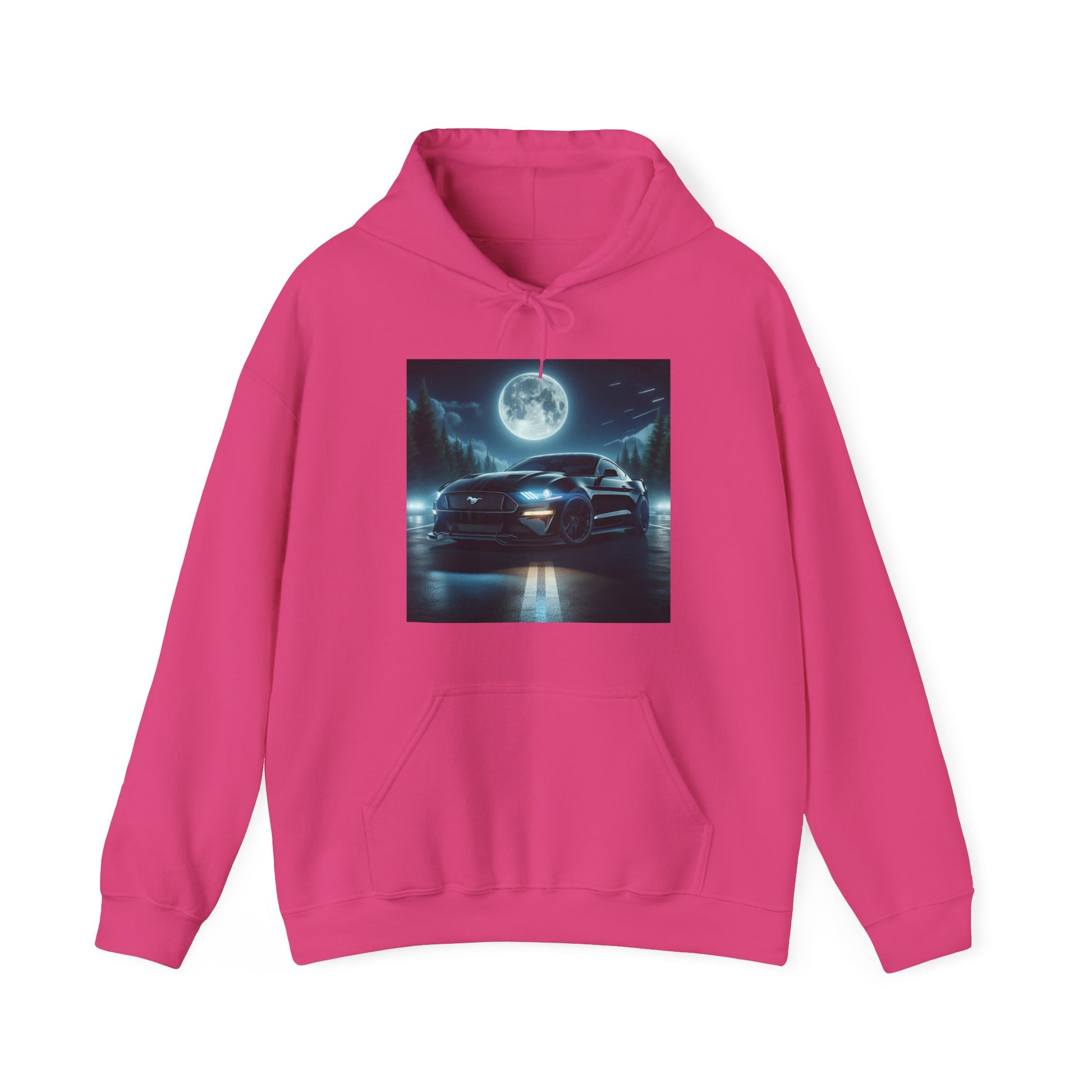 Black Mustang Hoodie Hoodie Printify Heliconia S