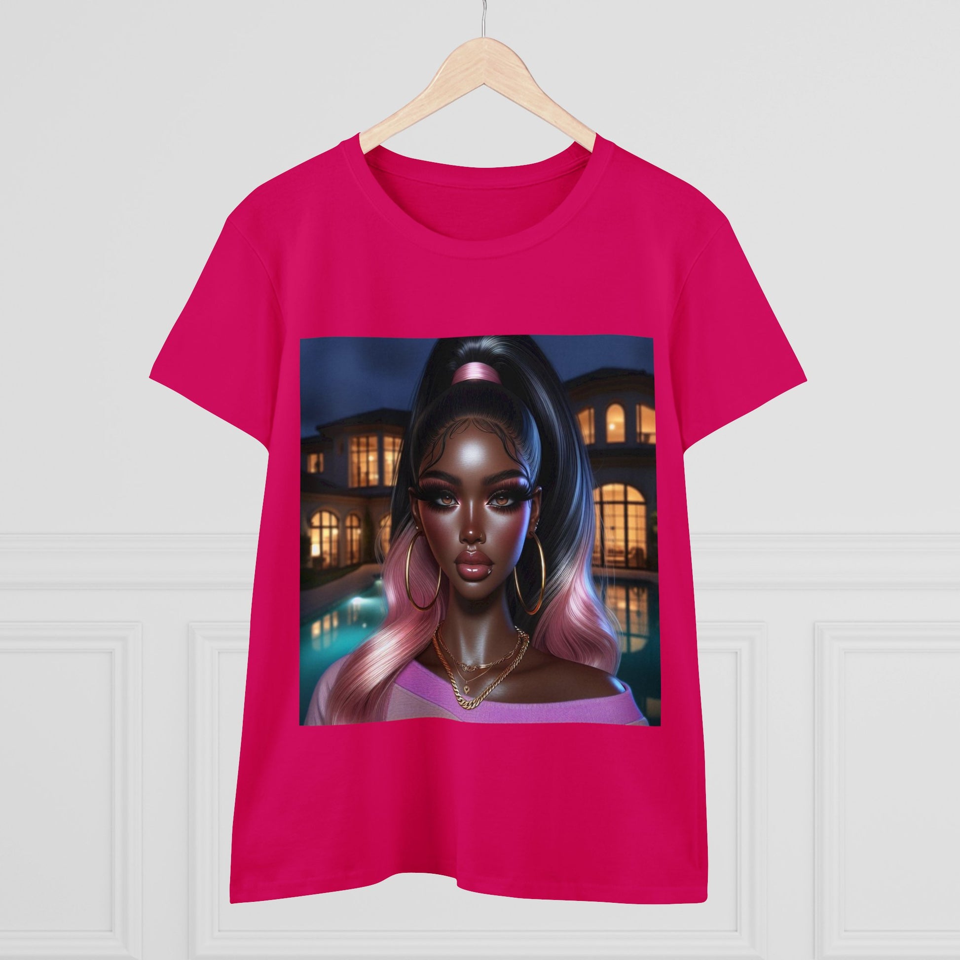 Pink at Night T-Shirt T-Shirt Printify