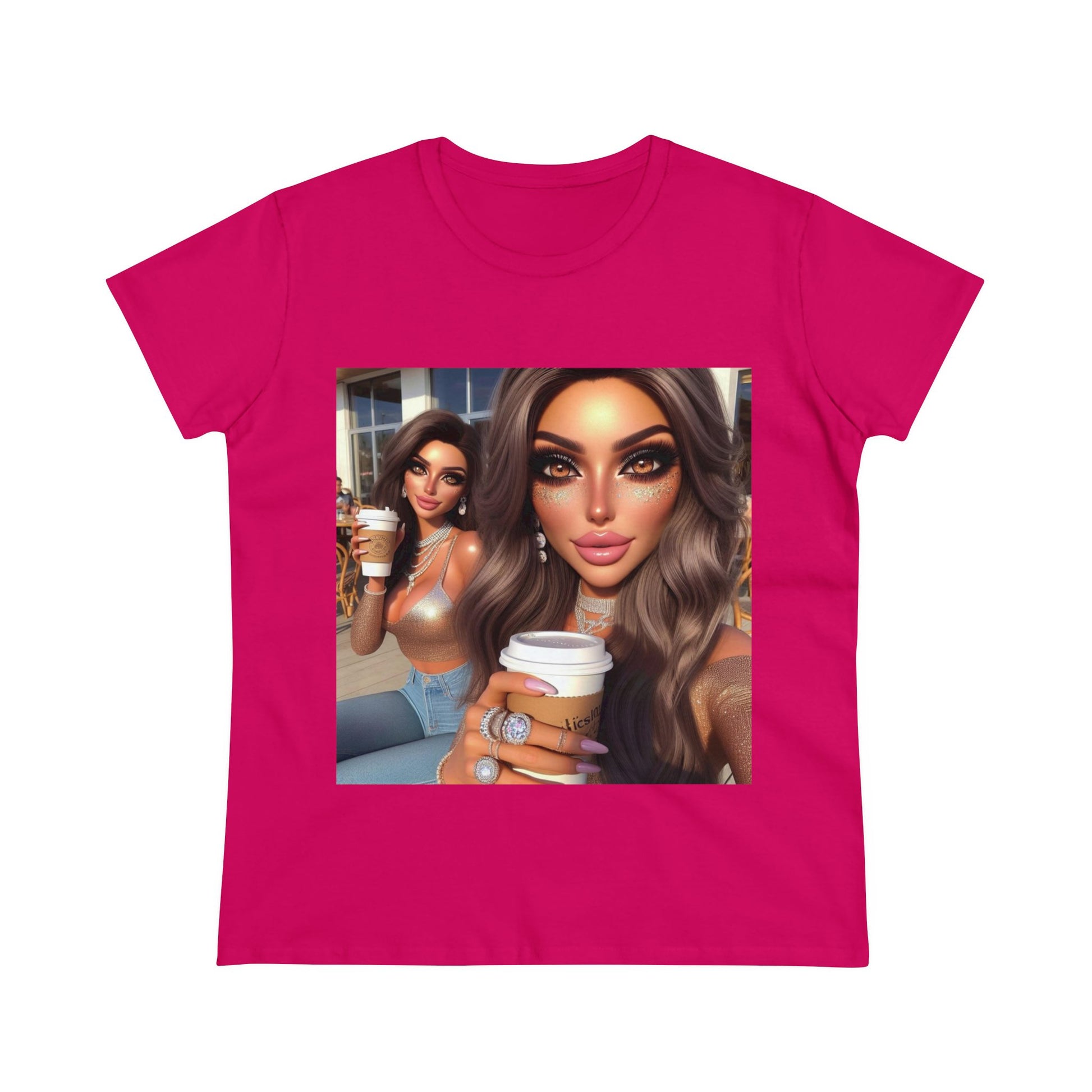 Coffee Baddies T-Shirt T-Shirt Printify Heliconia S