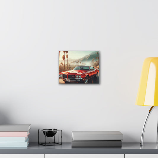 1972 Red Buick Gran Sport Canvas Canvas Printify 10" x 8" (Horizontal) 0.75''