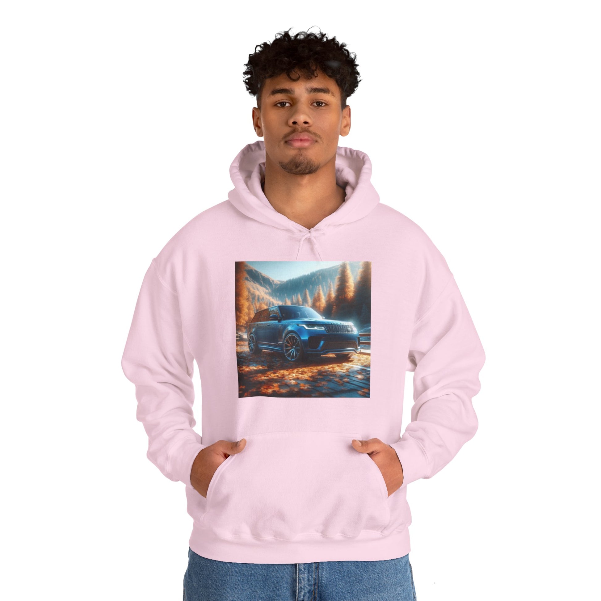 Blue Range Rover Hoodie Hoodie Printify
