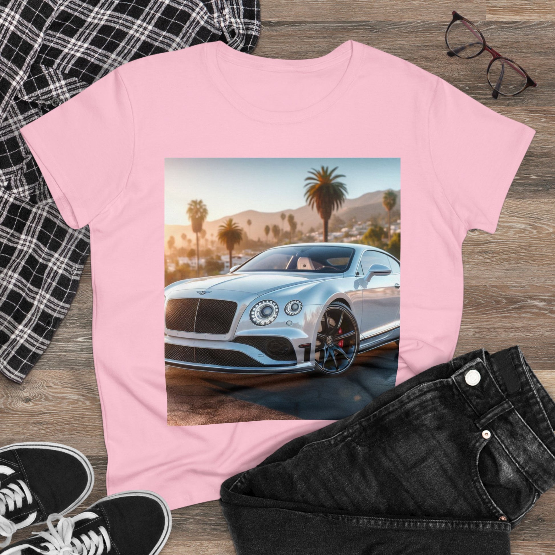 Silver Bentley T-Shirt T-Shirt Printify