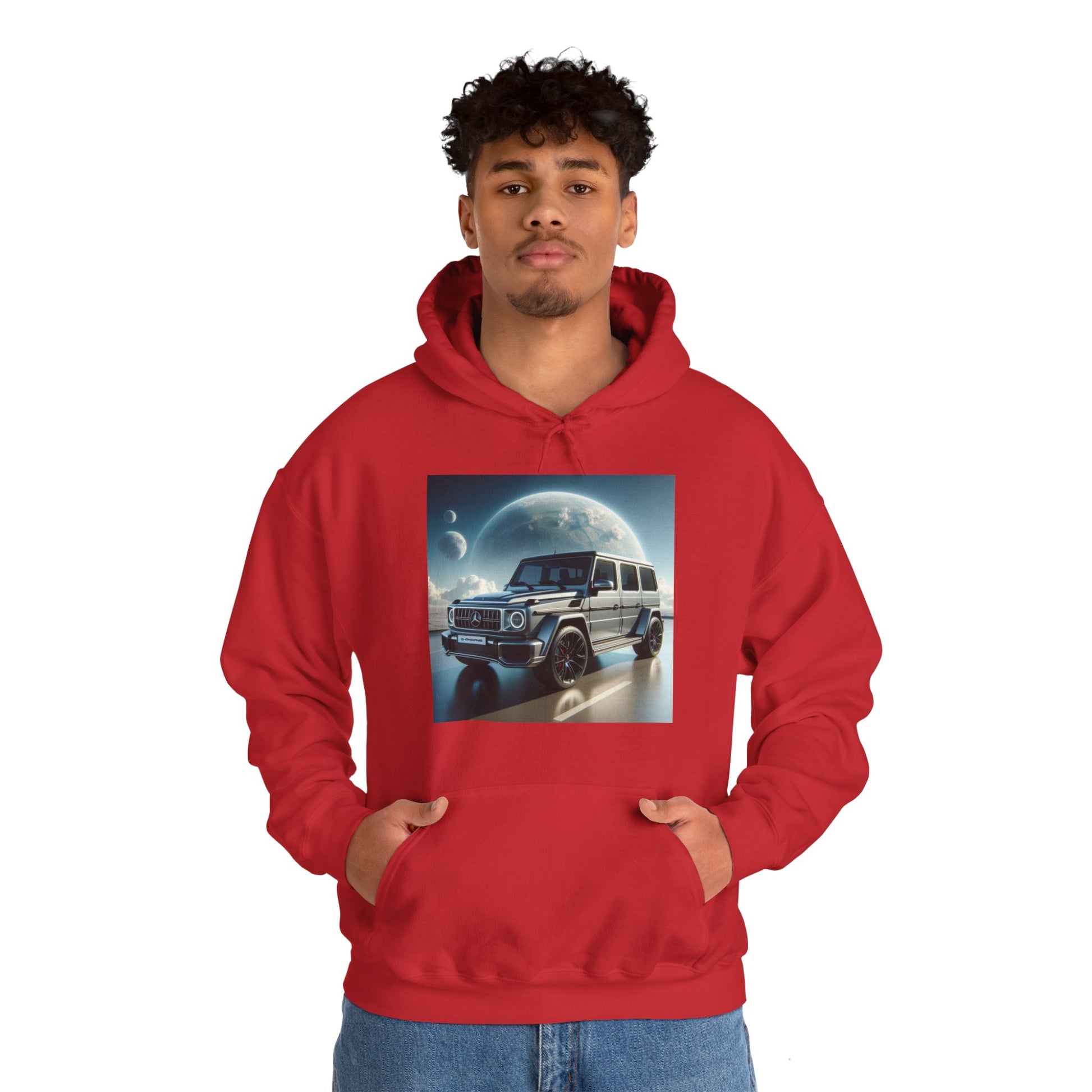Silver G-Wagon Hoodie Hoodie Printify