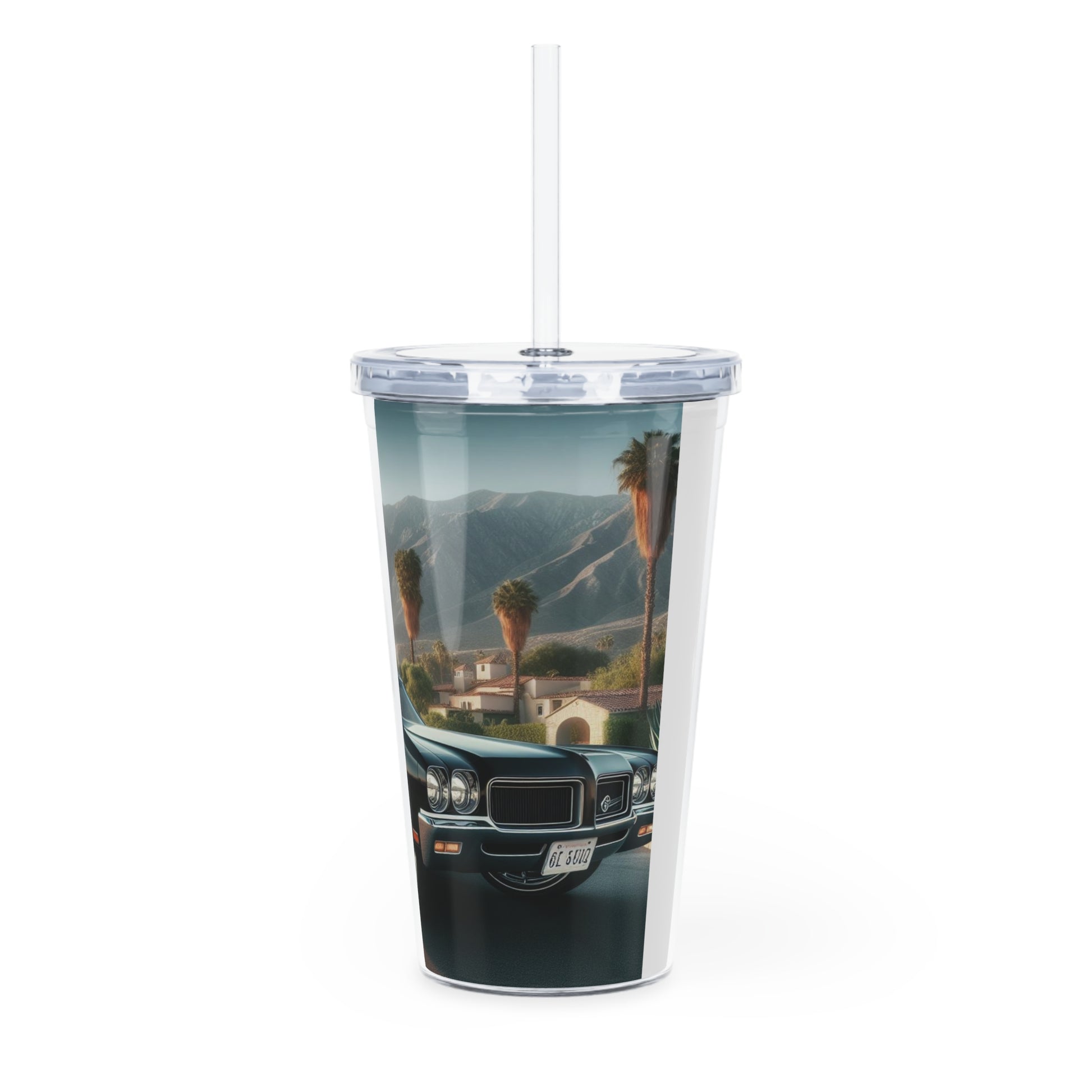 1972 Black Buick Gran Sport Tumbler with Straw Mug Printify