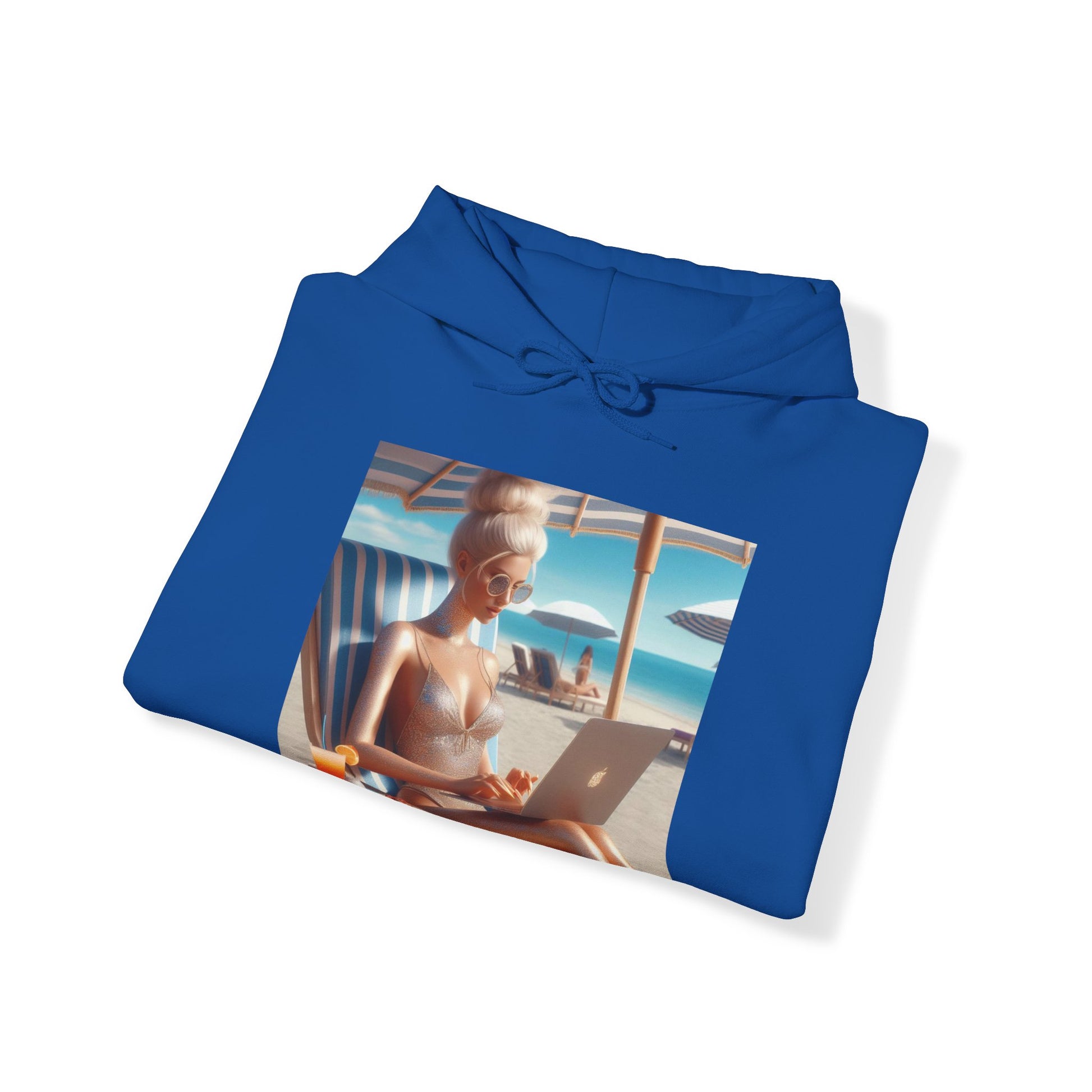 Work Day at the Beach Hoodie Hoodie Printify