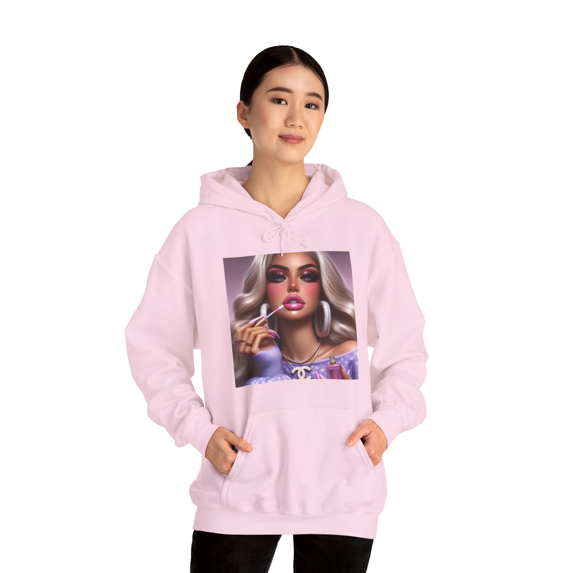 Gloss Up Hoodie Hoodie Printify