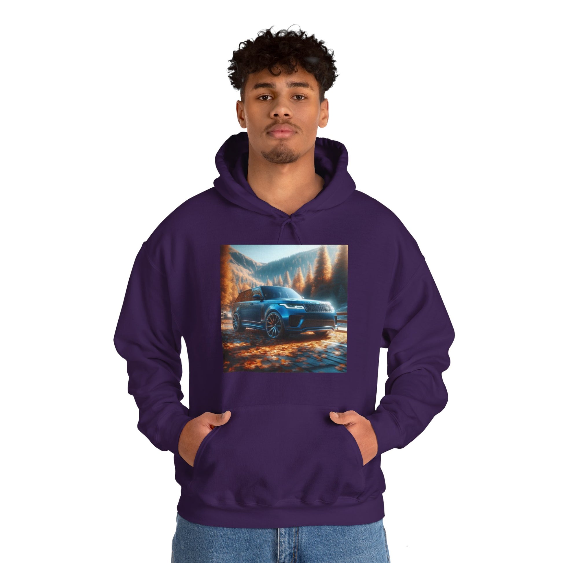 Blue Range Rover Hoodie Hoodie Printify
