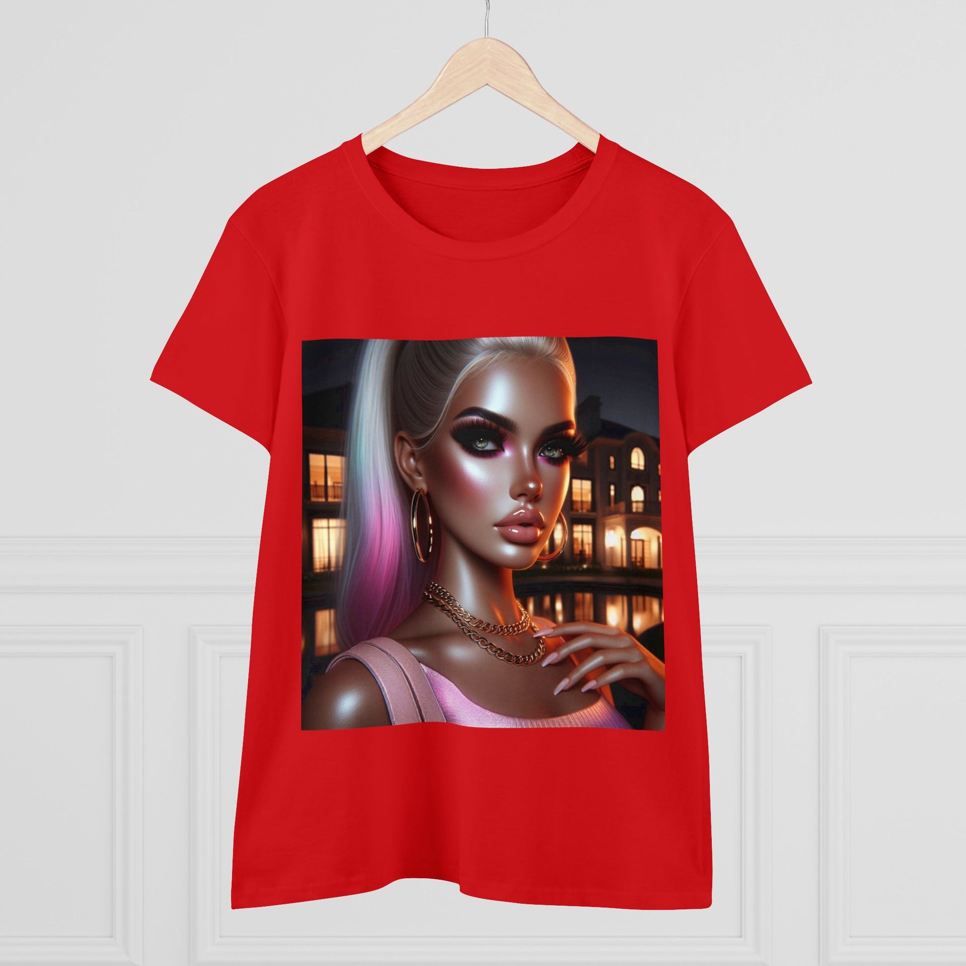 Pink at Night T-Shirt T-Shirt Printify