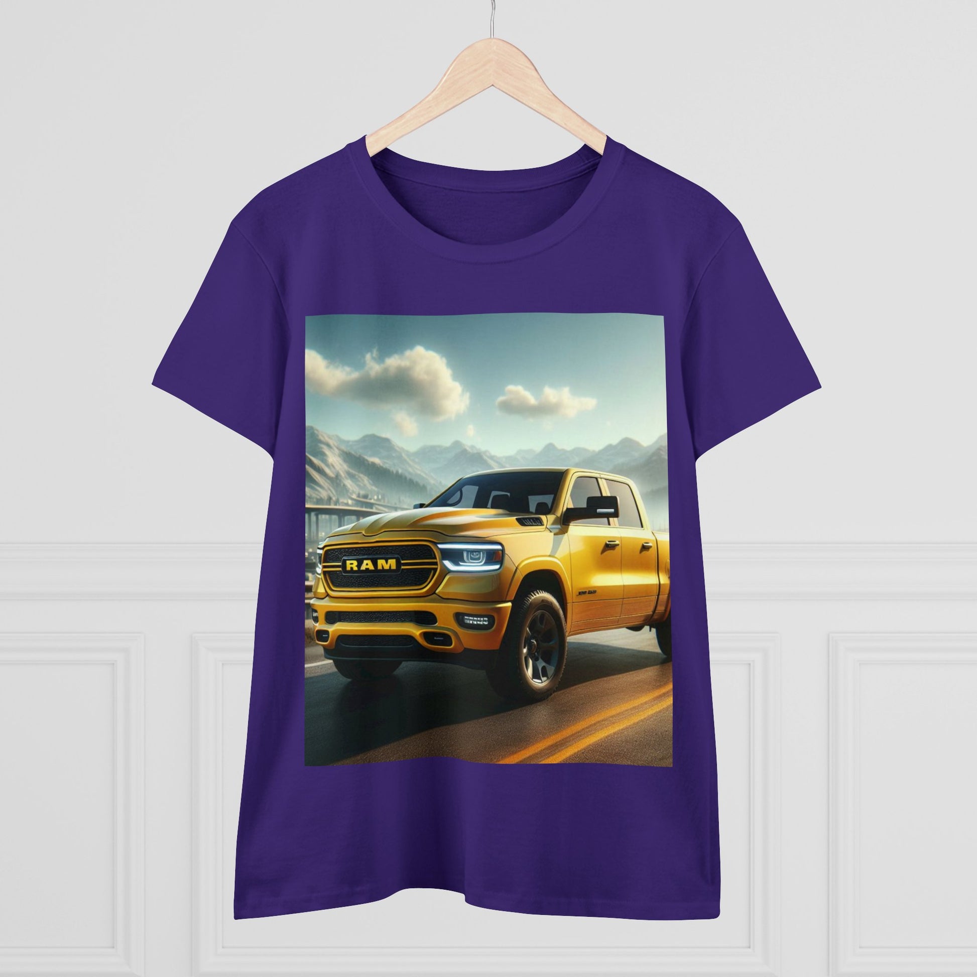 Yellow Dodge Ram T-Shirt T-Shirt Printify