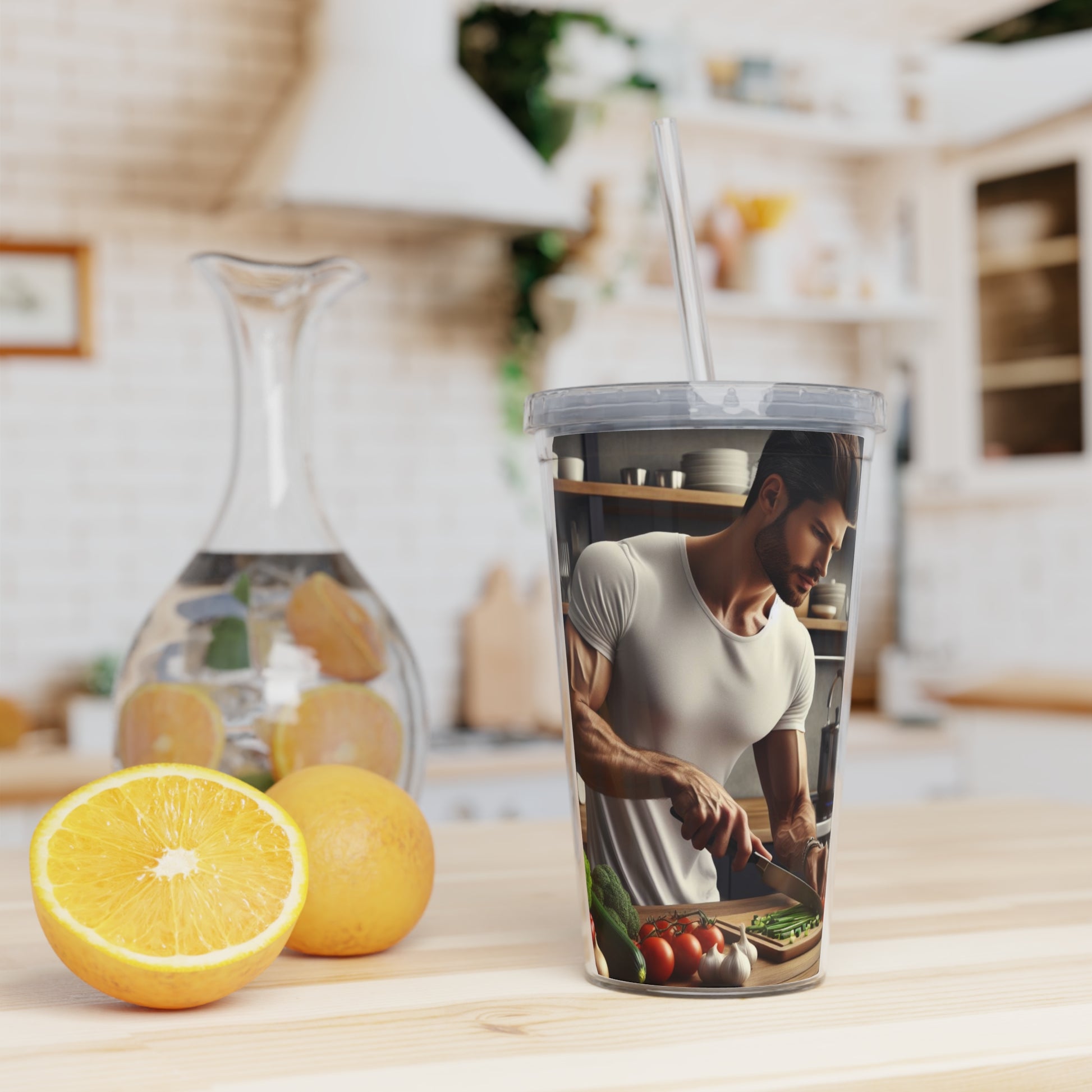 Dinner Time Tumbler with Straw Mug Printify