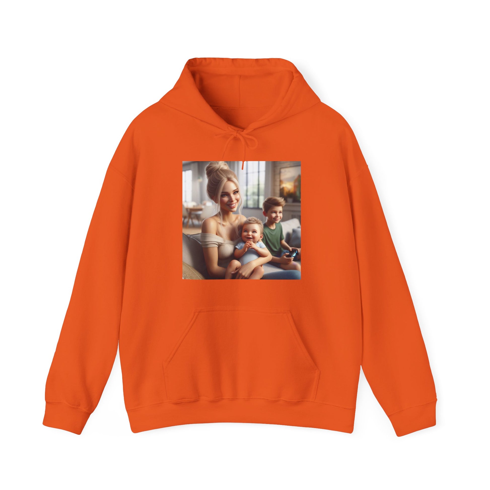 Family Time Hoodie Hoodie Printify Orange S