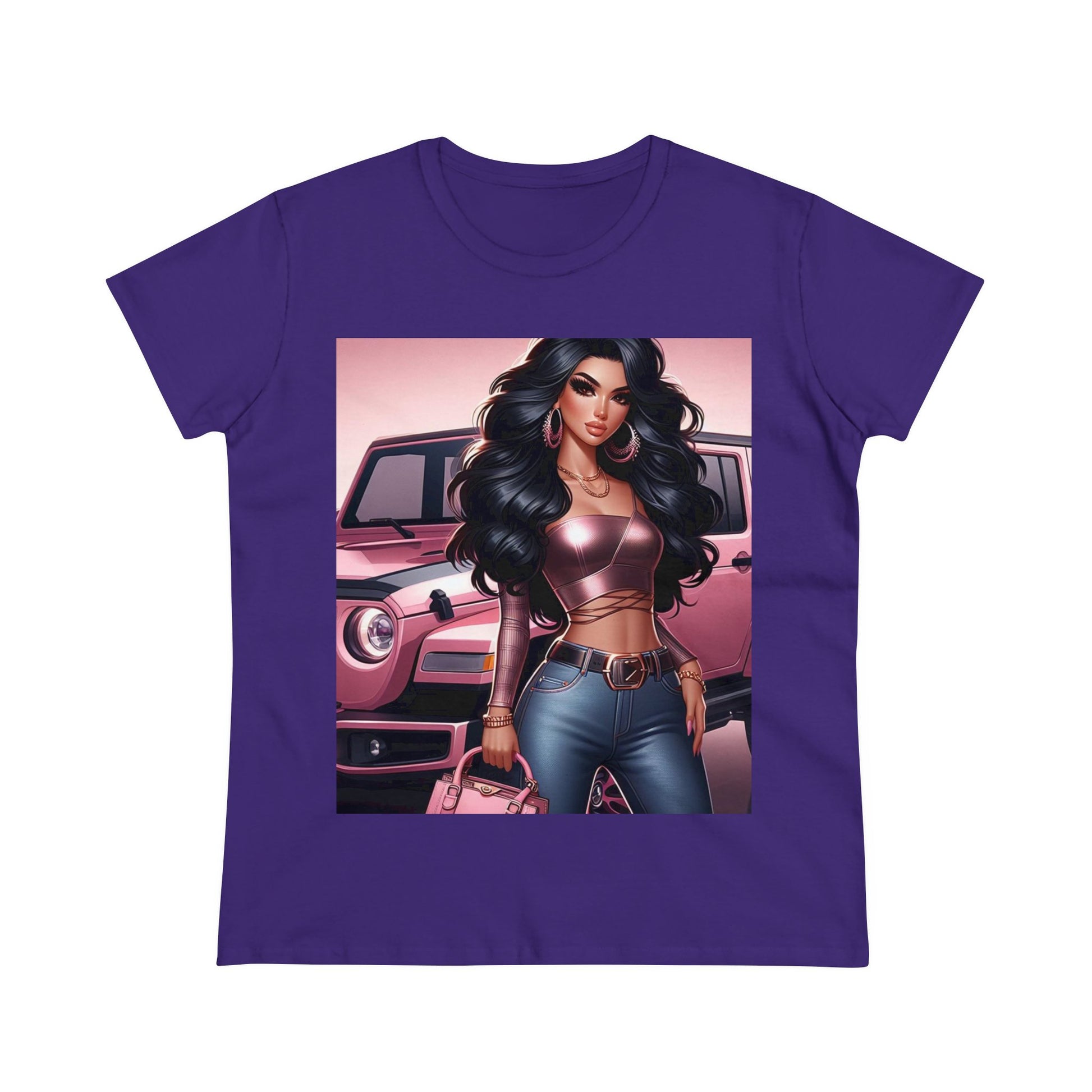 Pink Luxury T-Shirt T-Shirt Printify Purple S