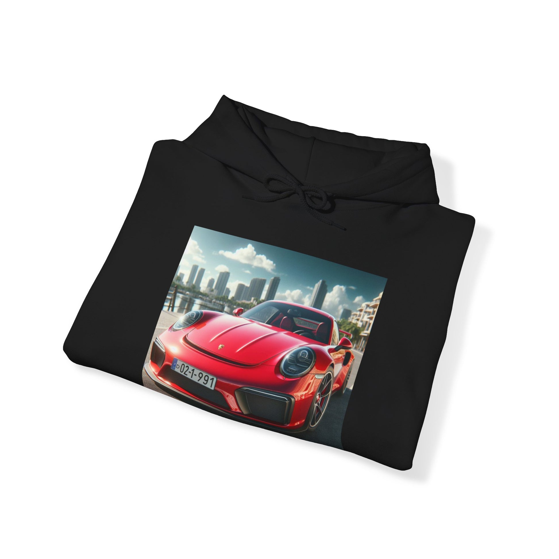Red Porsche Hoodie Hoodie Printify