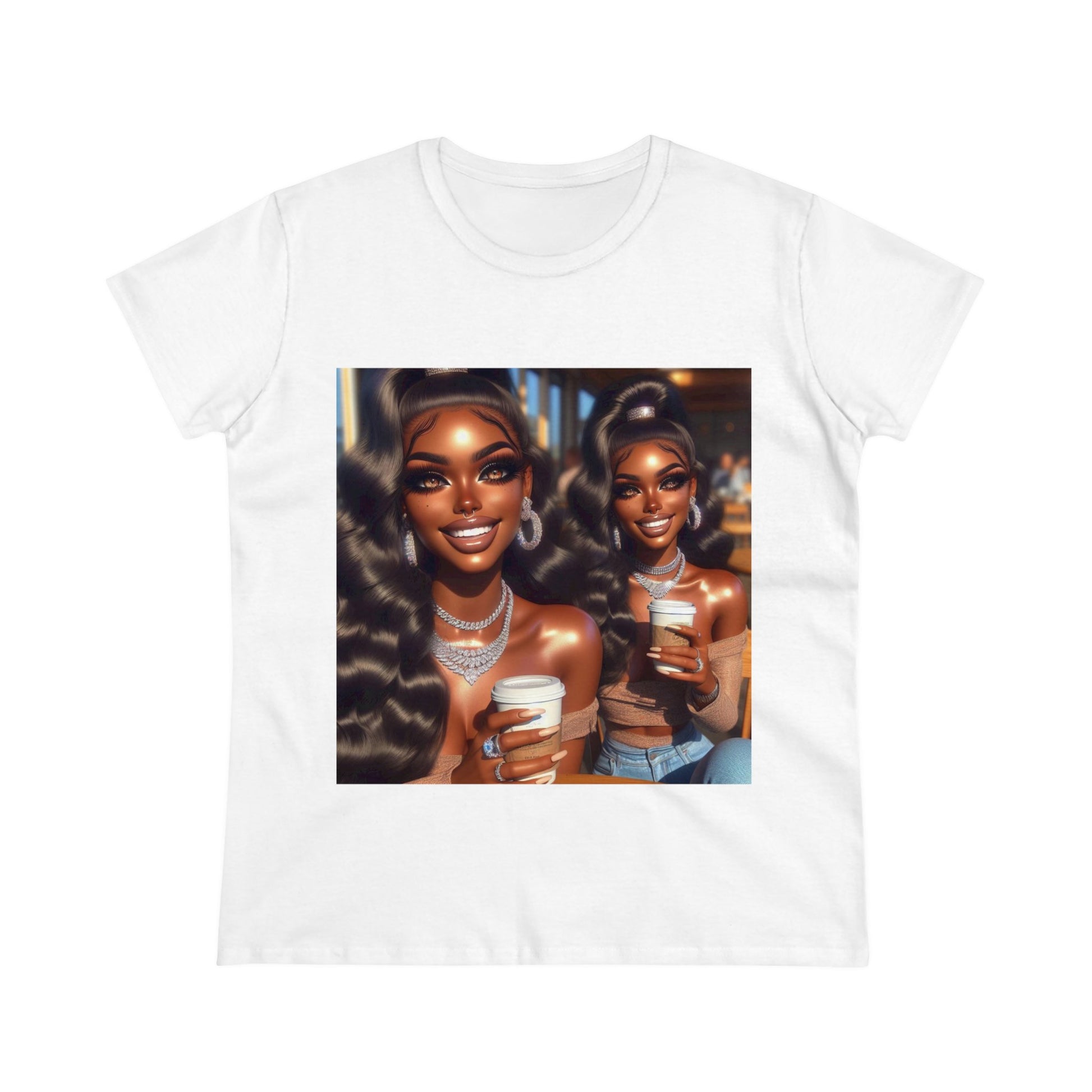 Coffee Baddies T-Shirt T-Shirt Printify White S