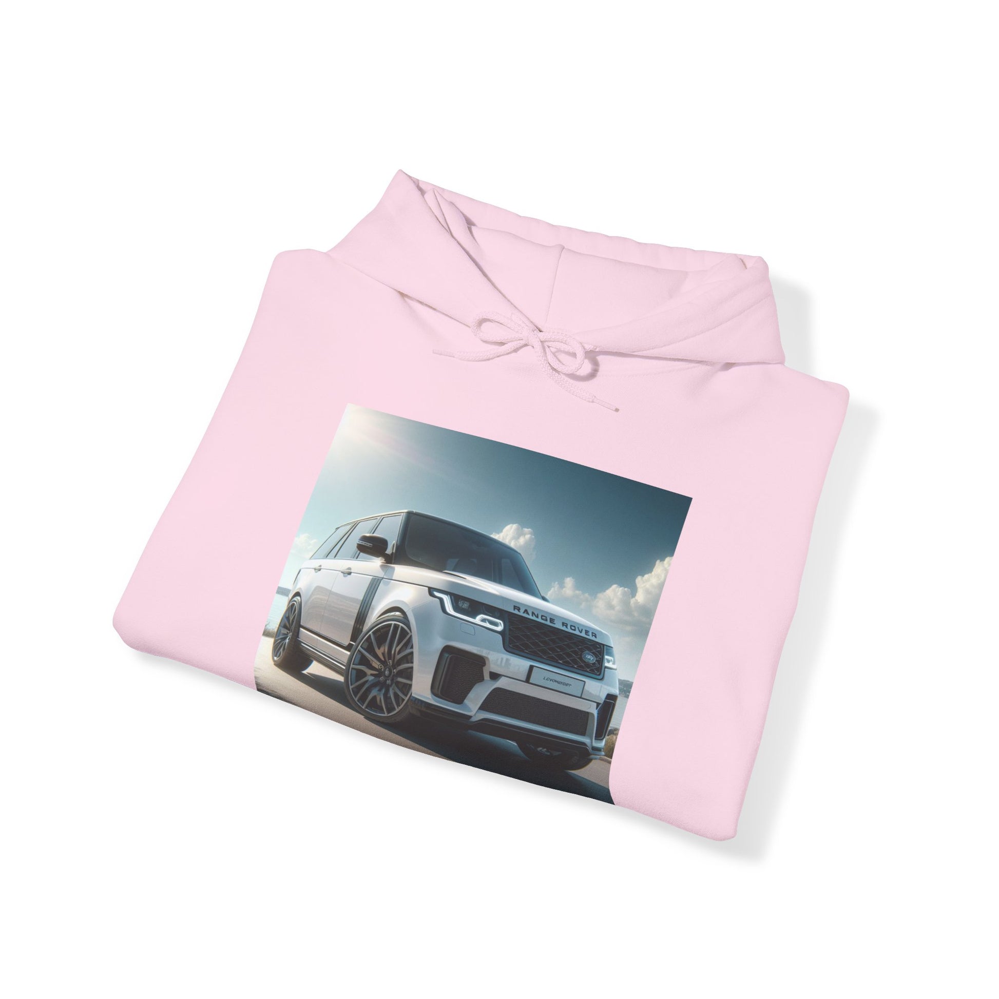 White Range Rover Hoodie Hoodie Printify