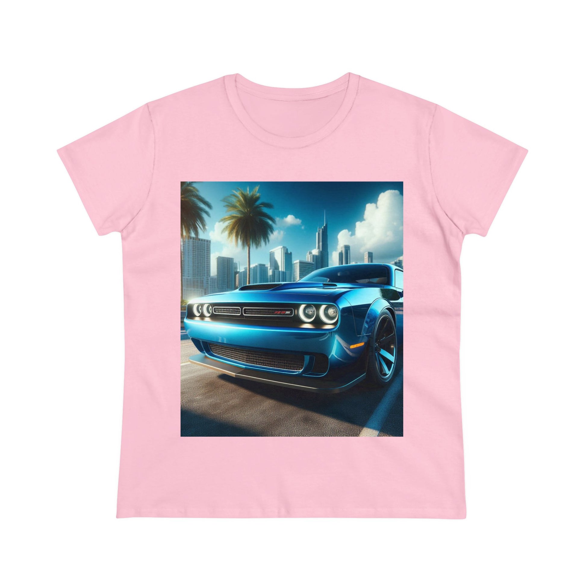 Blue Challenger T-Shirt T-Shirt Printify Light Pink S