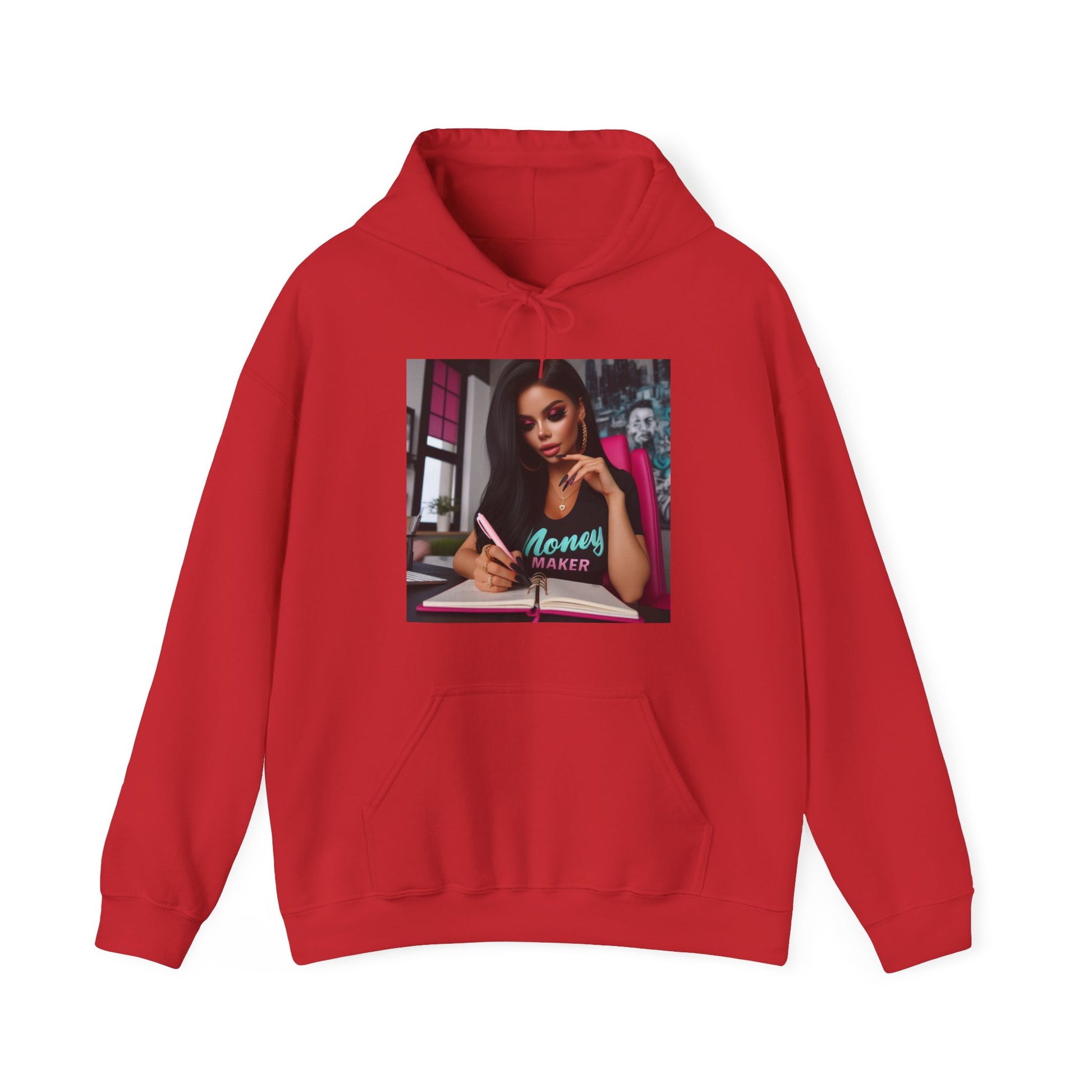 Money Maker Hoodie Hoodie Printify Red S