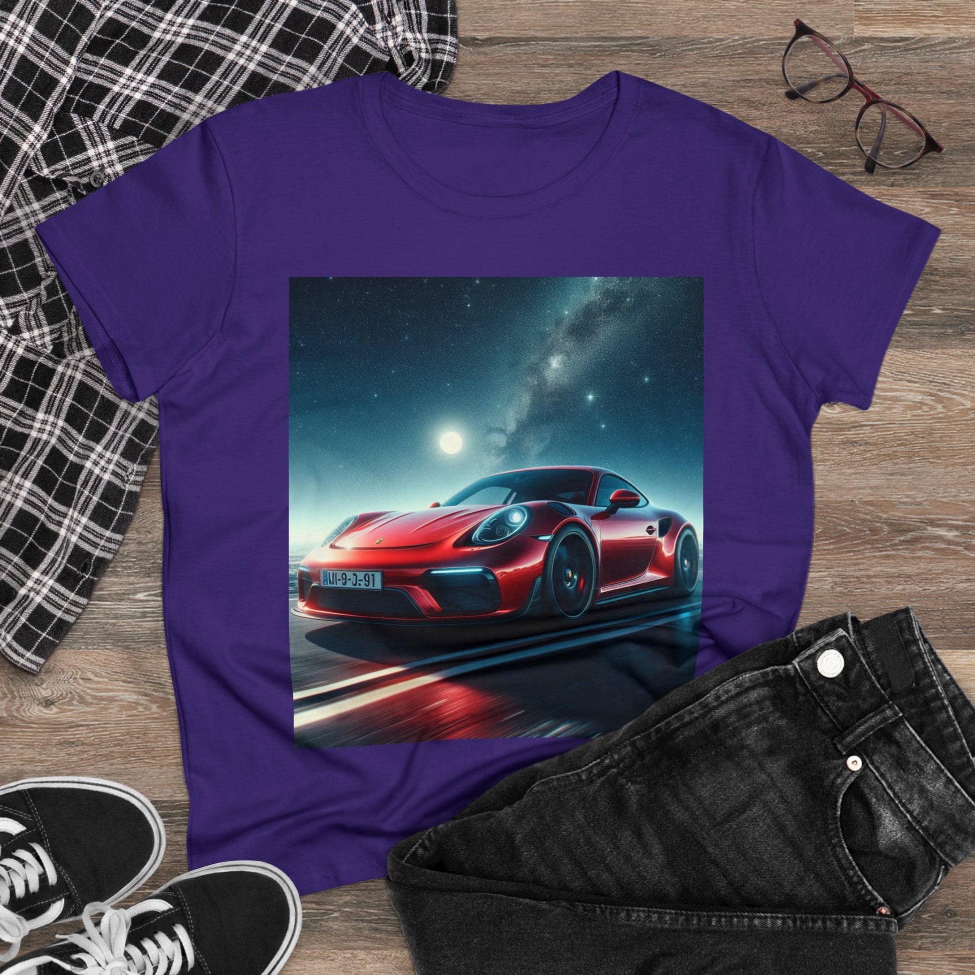 Red Porsche T-Shirt T-Shirt Printify