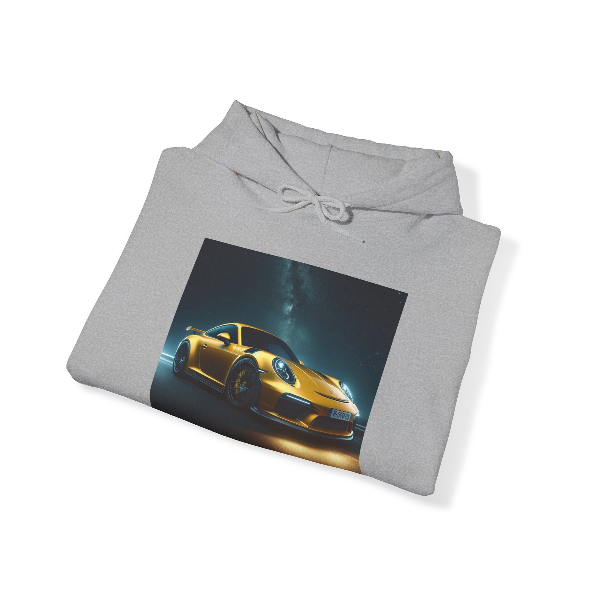 Yellow Porsche Hoodie Hoodie Printify