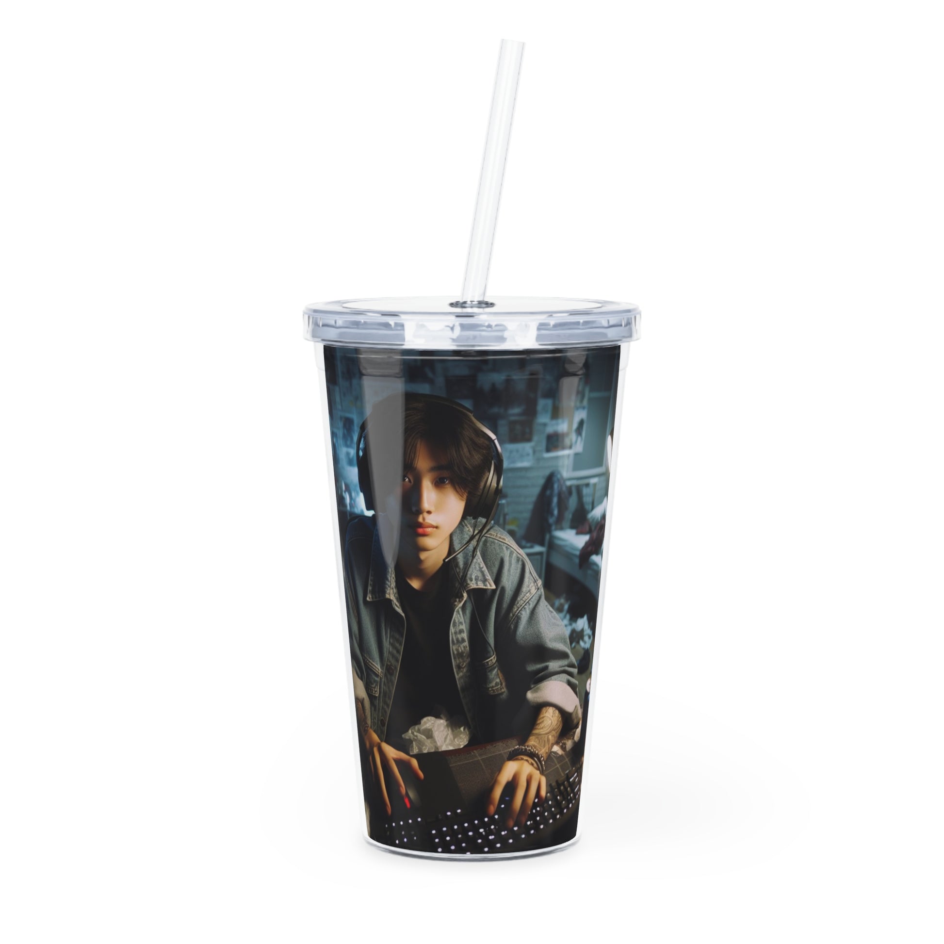 Game Time Tumbler with Straw Mug Printify 20oz Transparent