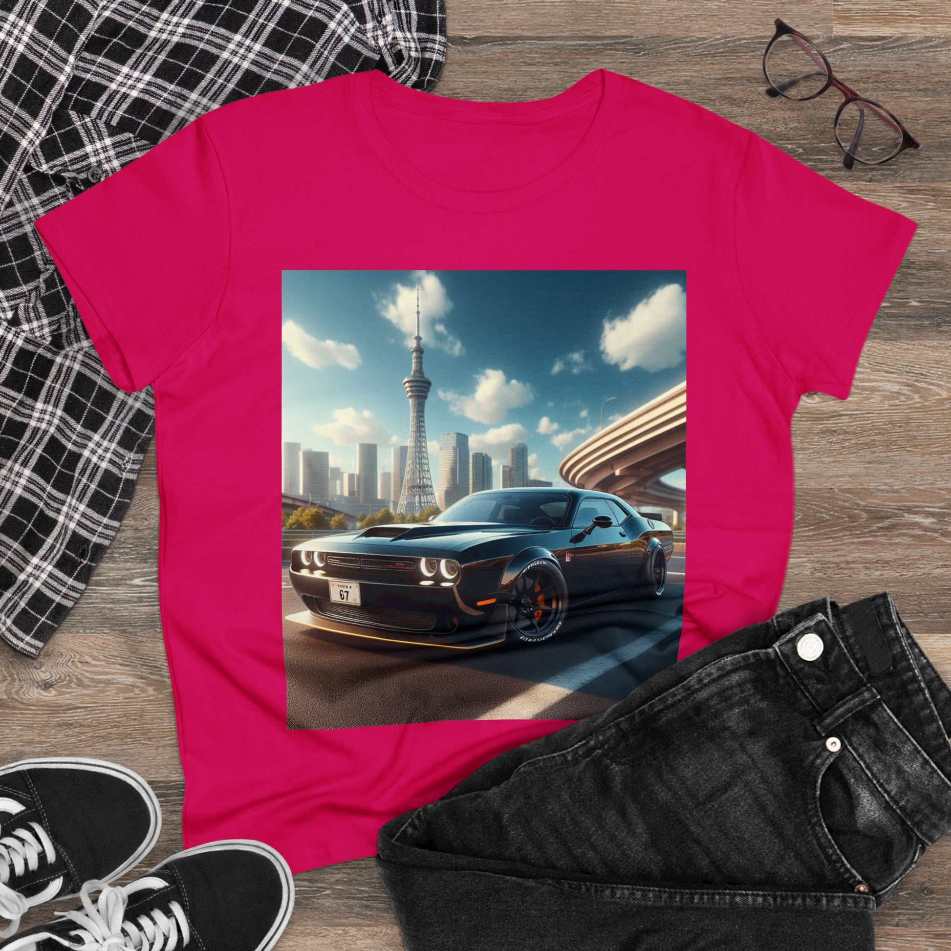 Black Challenger T-Shirt T-Shirt Printify