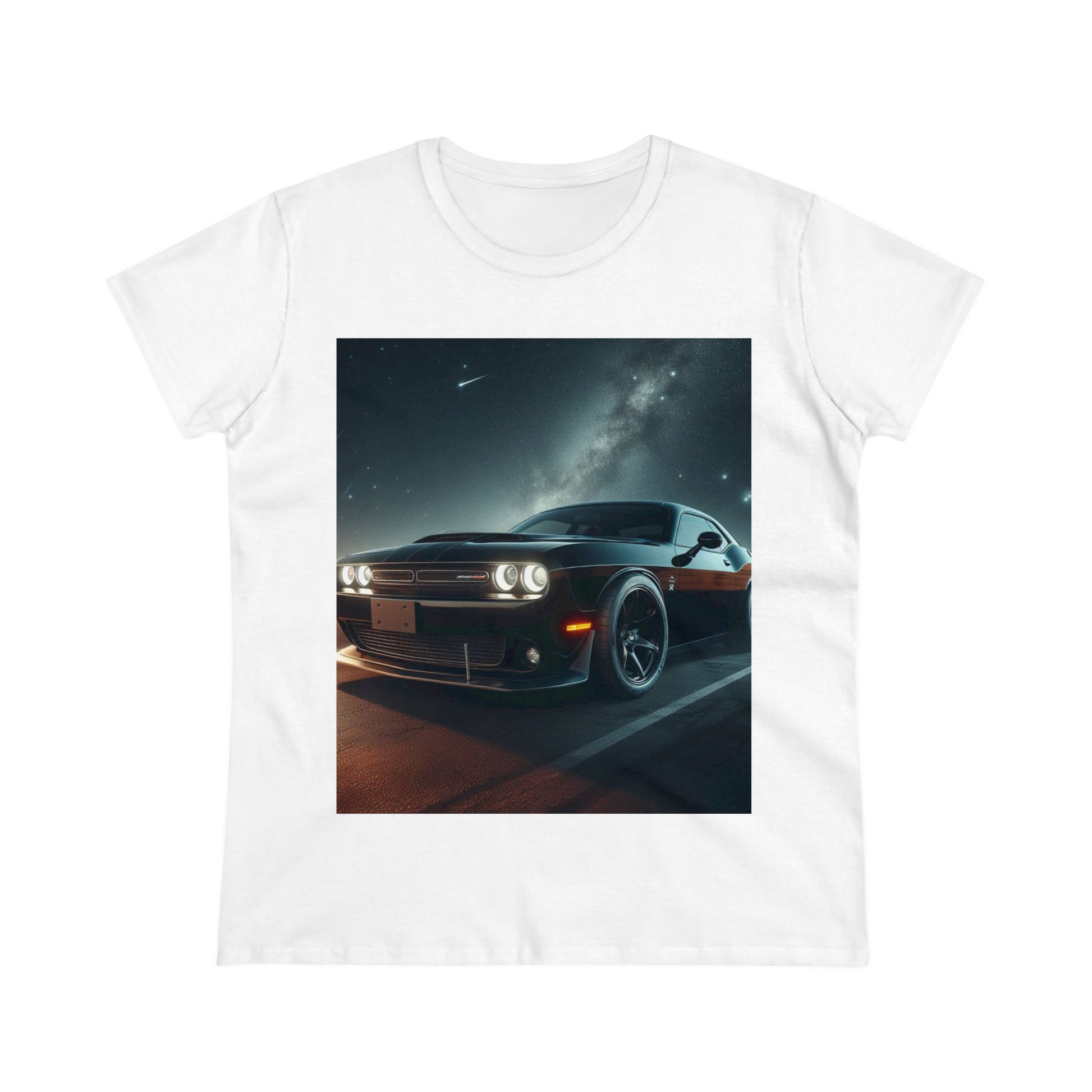 Black Challenger T-Shirt T-Shirt Printify White S