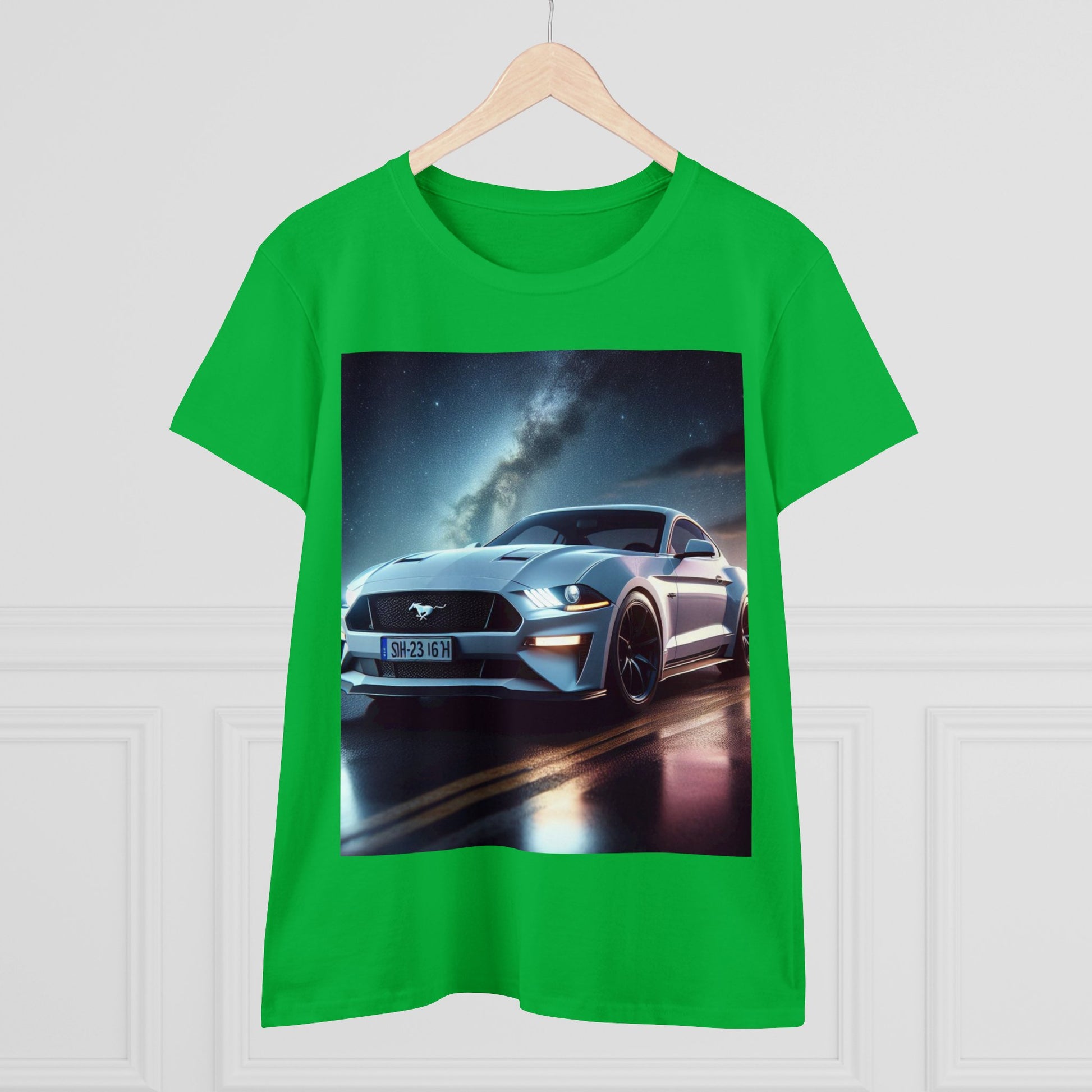 White Mustang T-Shirt T-Shirt Printify