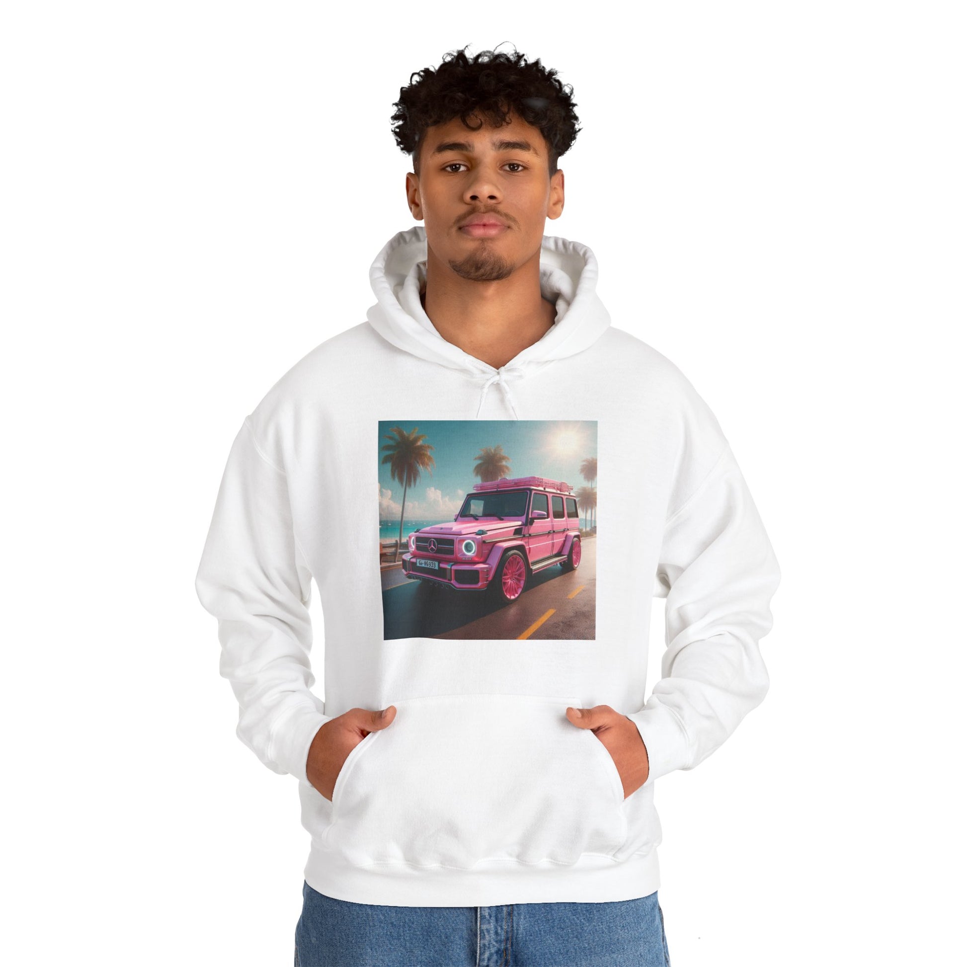 Pink G-Wagon Hoodie Hoodie Printify