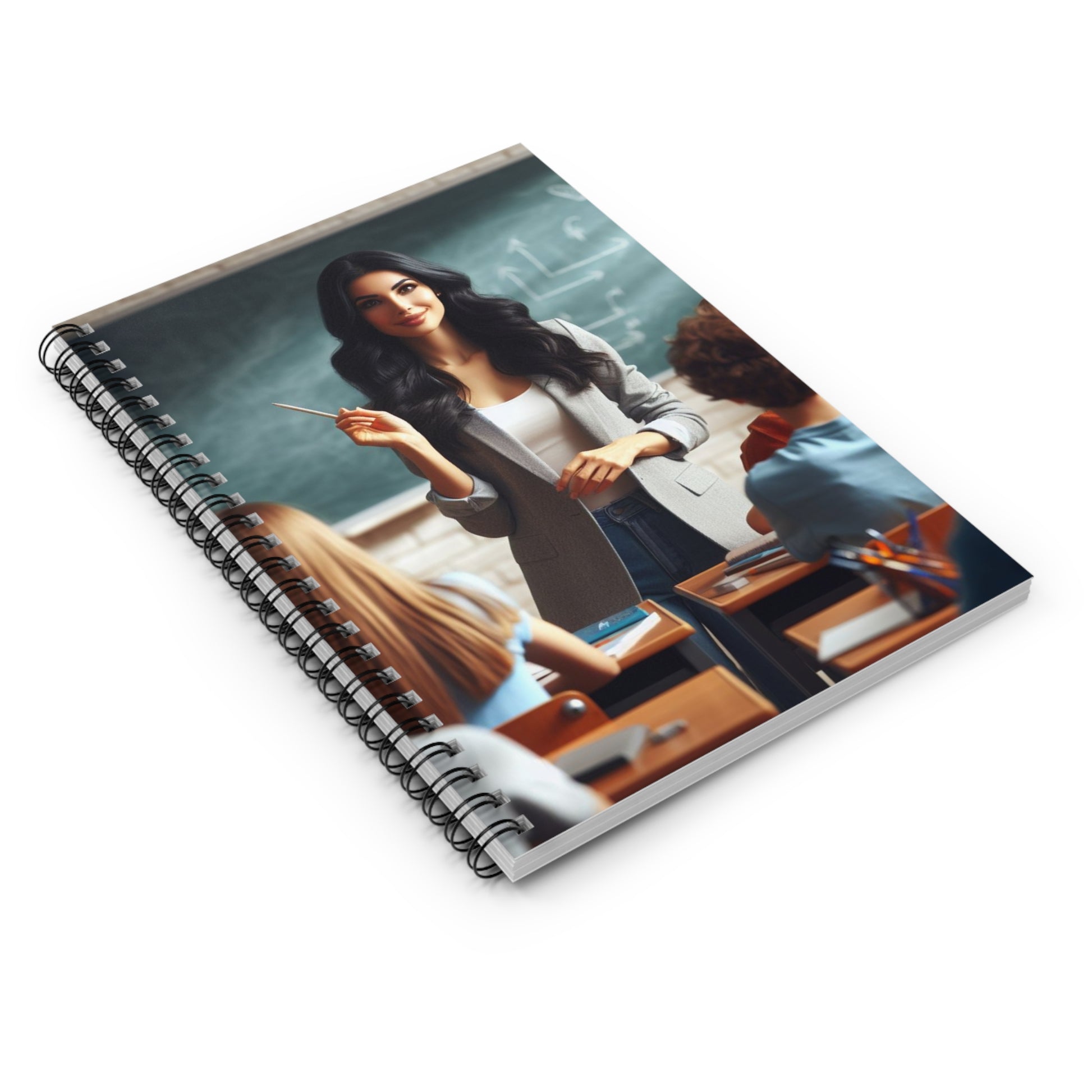 Class in Session Spiral Notebook Paper products Printify