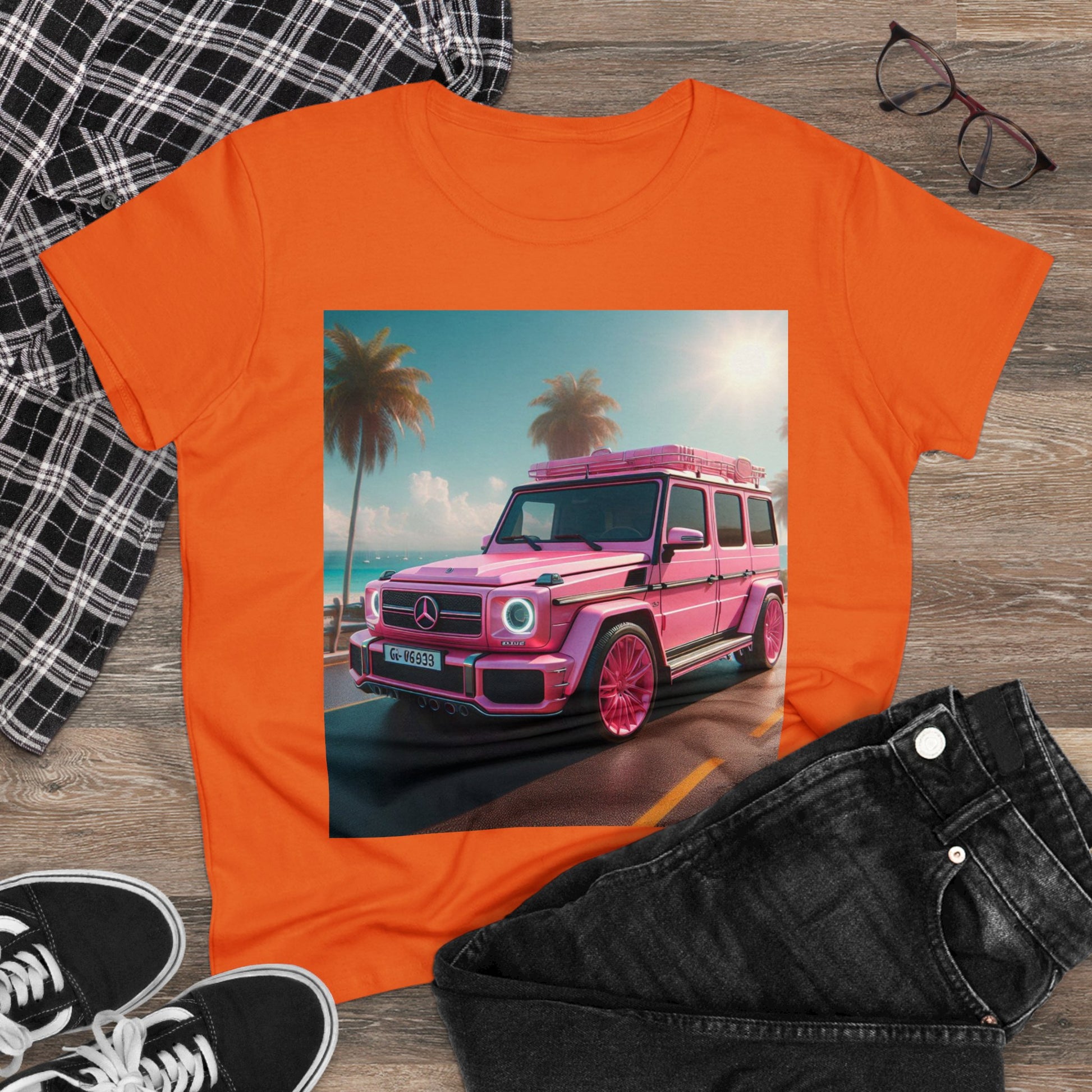 Pink G-Wagon T-Shirt T-Shirt Printify