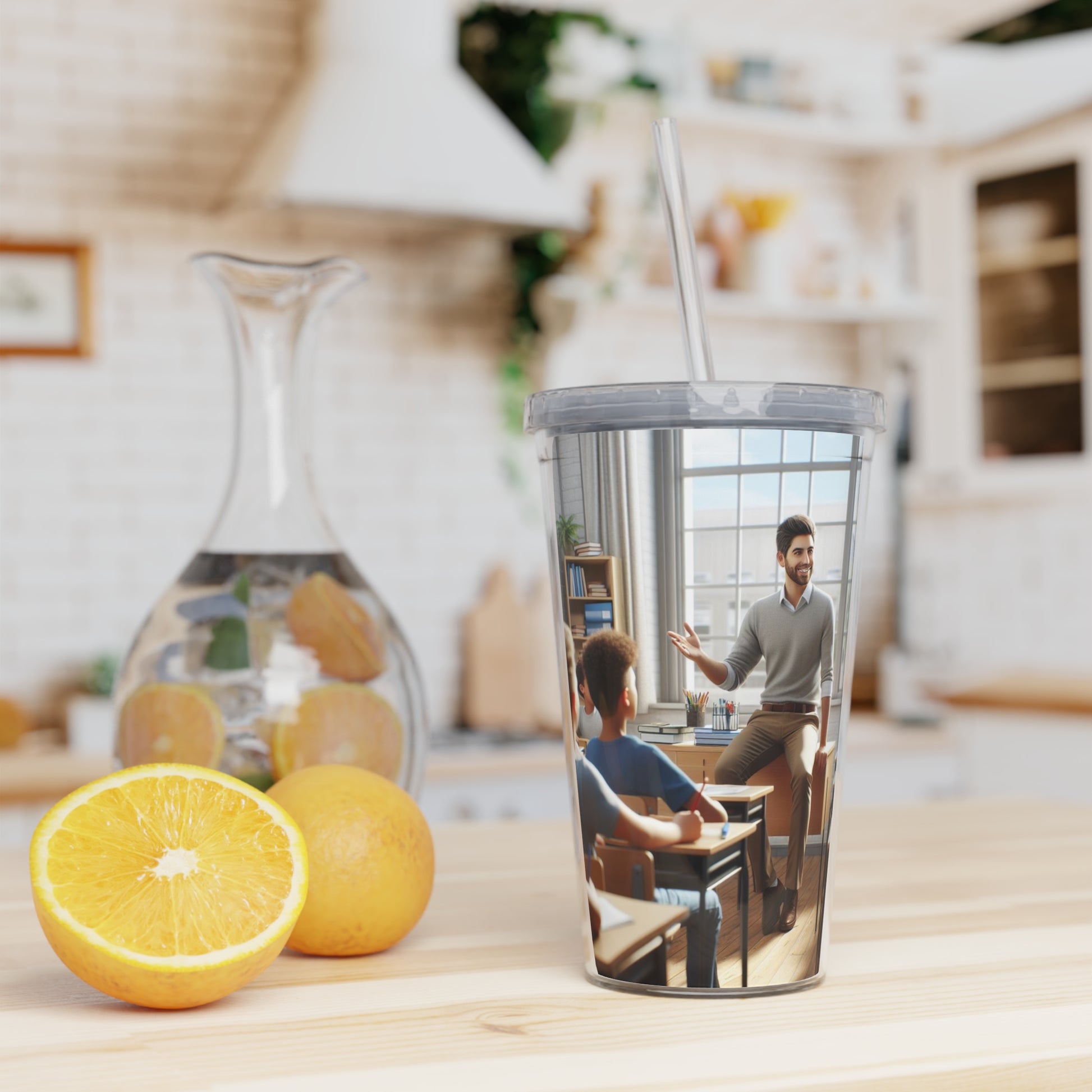 Class in Session Tumbler with Straw Mug Printify