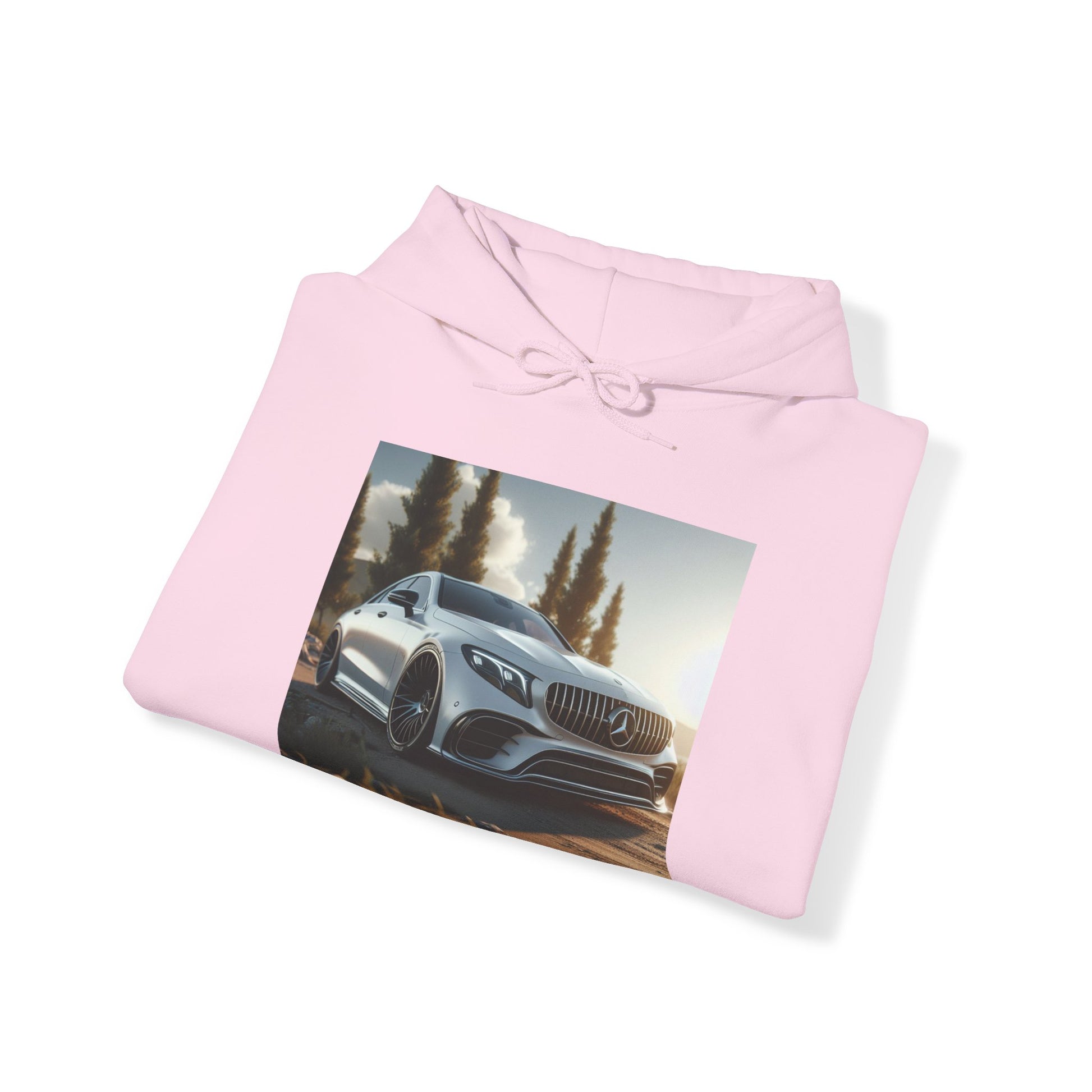 White Mercedes Hoodie Hoodie Printify