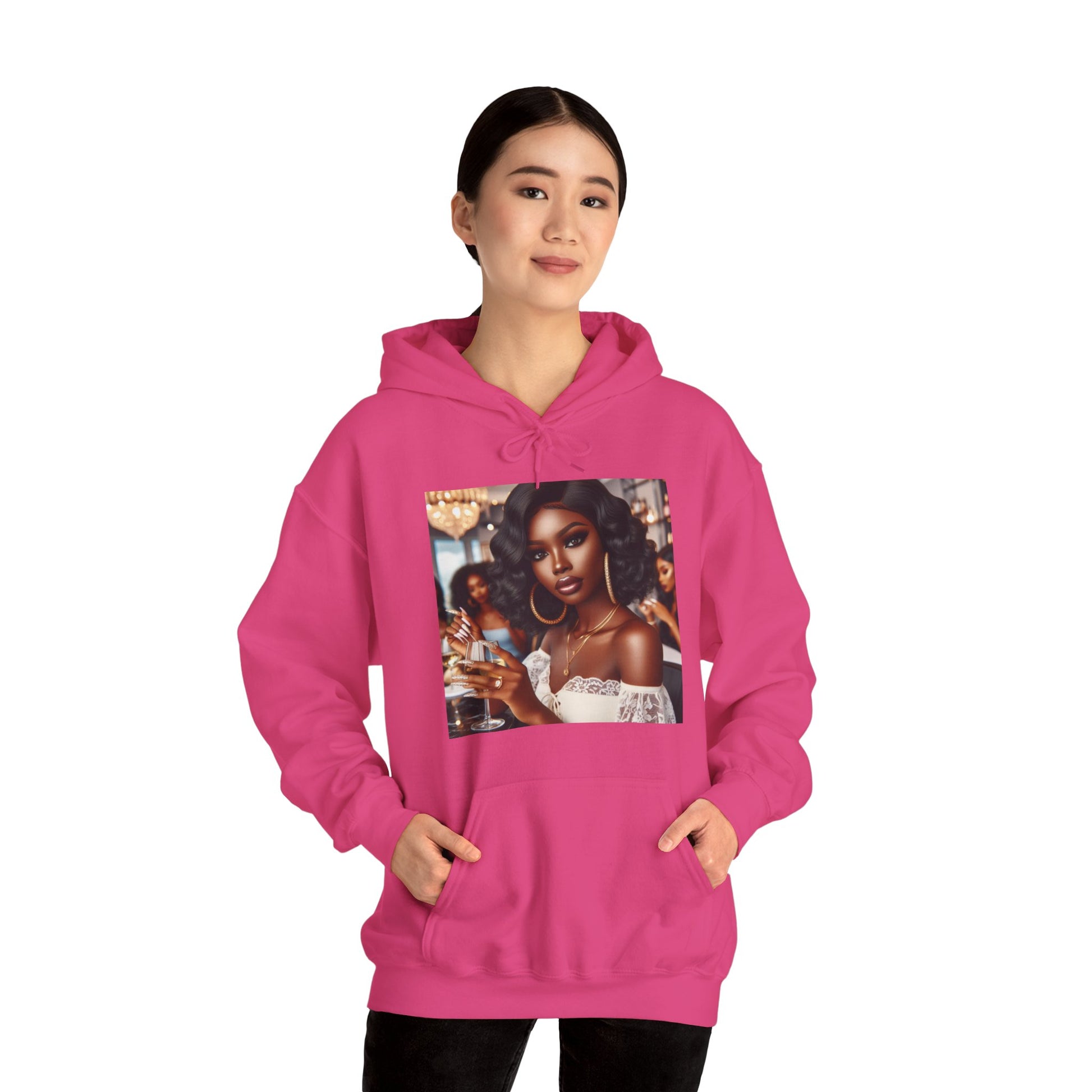 Wine Down Hoodie Hoodie Printify