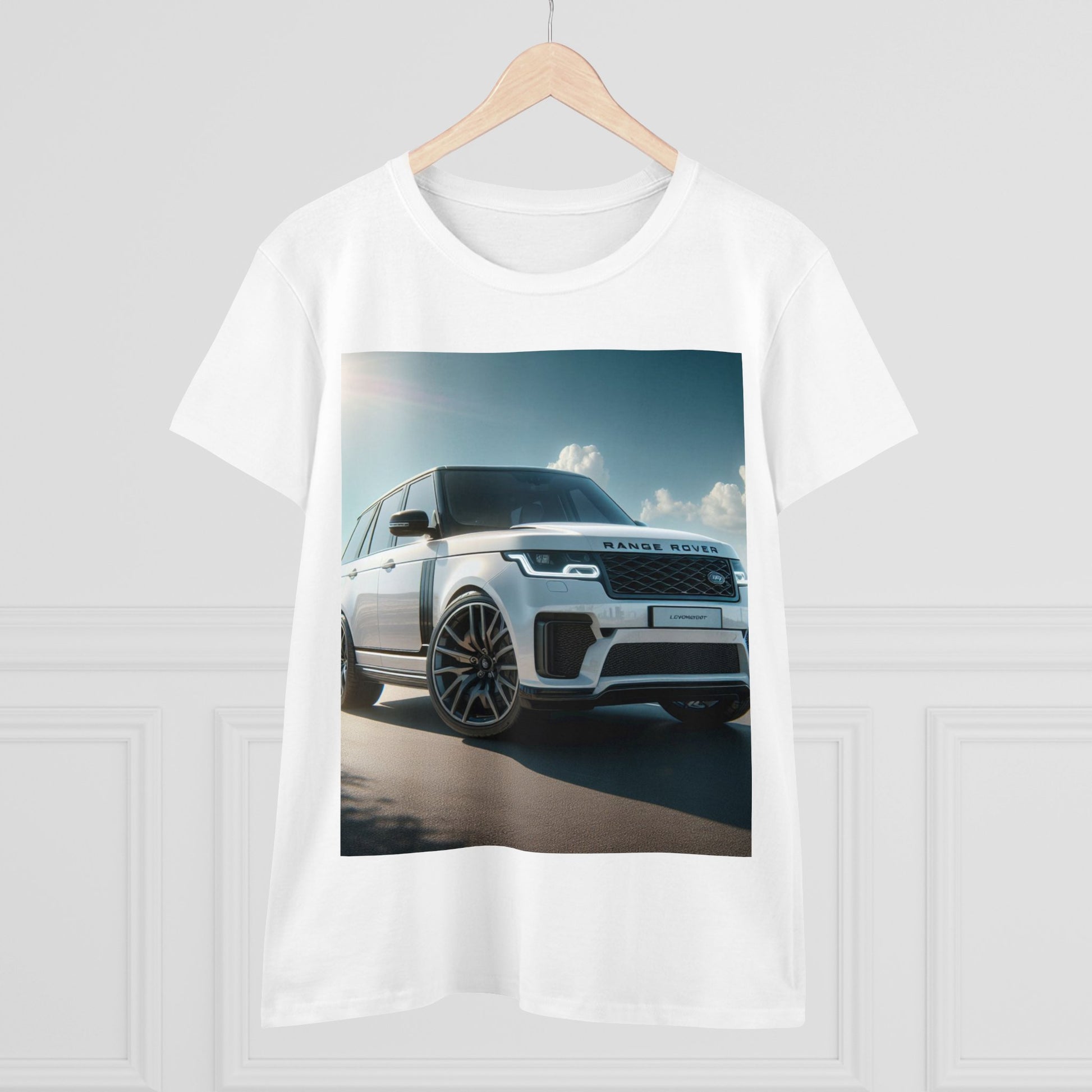 White Range Rover T-Shirt T-Shirt Printify