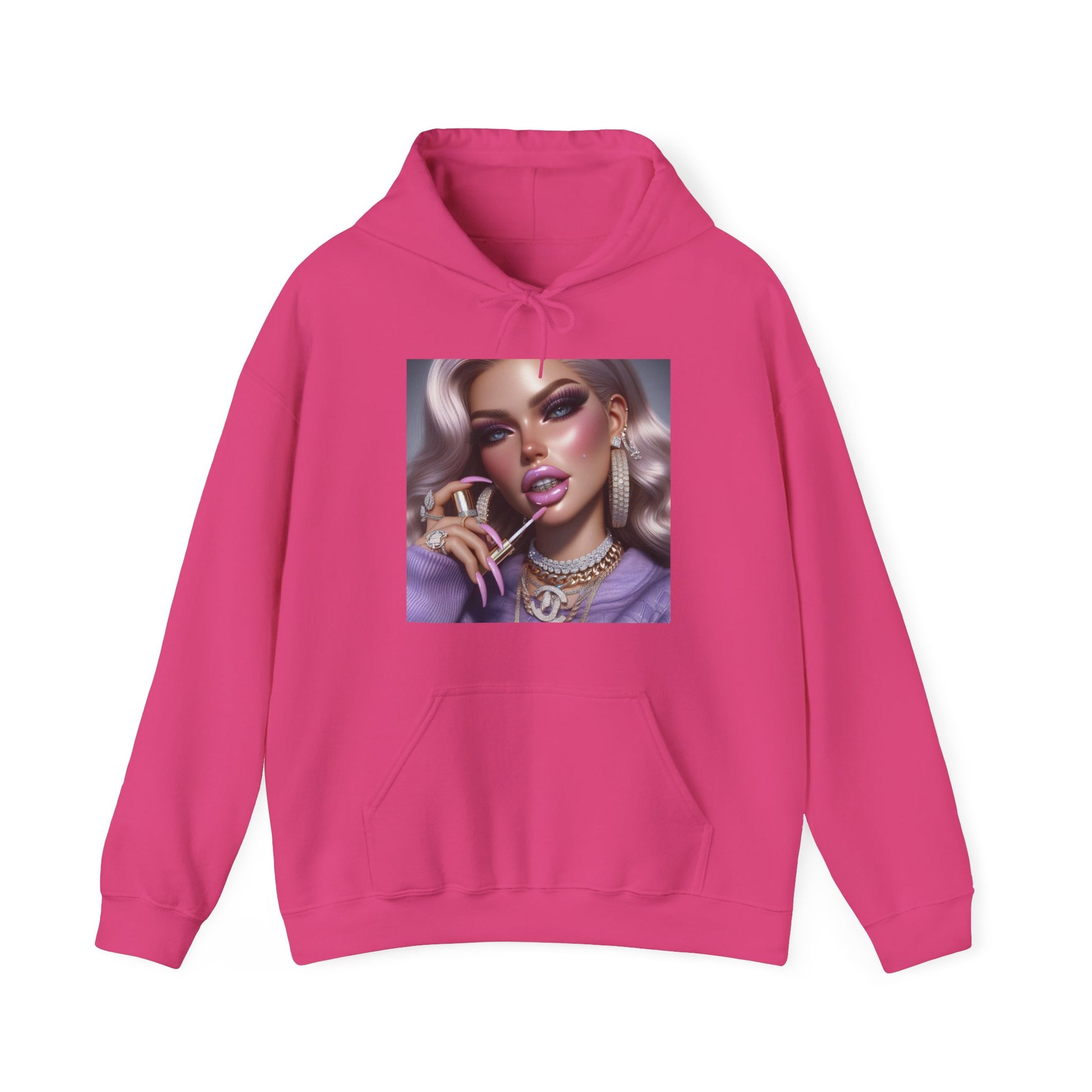 Gloss Up Hoodie Hoodie Printify Heliconia S