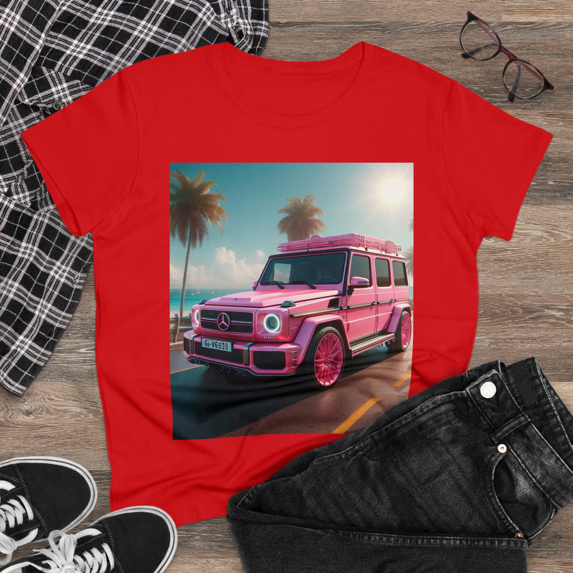 Pink G-Wagon T-Shirt T-Shirt Printify