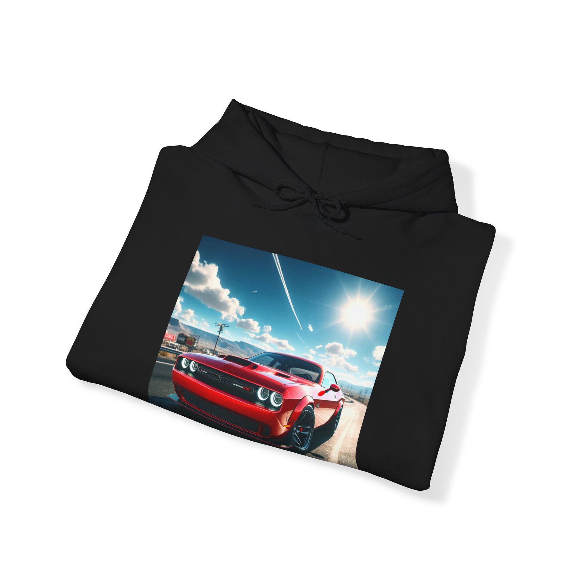 Red Challenger Hoodie Hoodie Printify