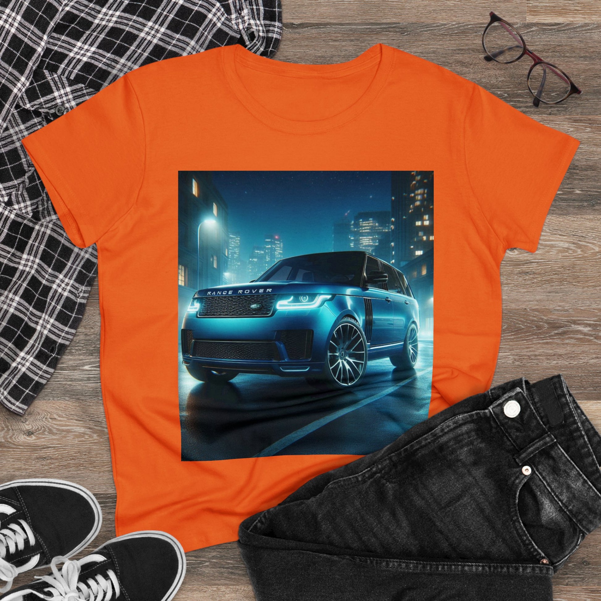 Blue Range Rover T-Shirt T-Shirt Printify