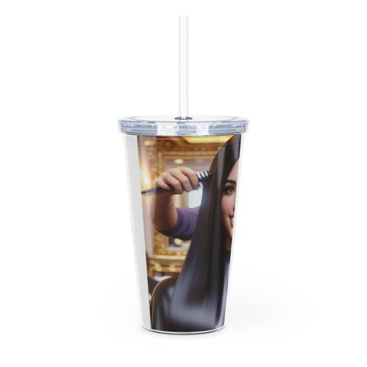 Hair Day Tumbler with Straw Mug Printify