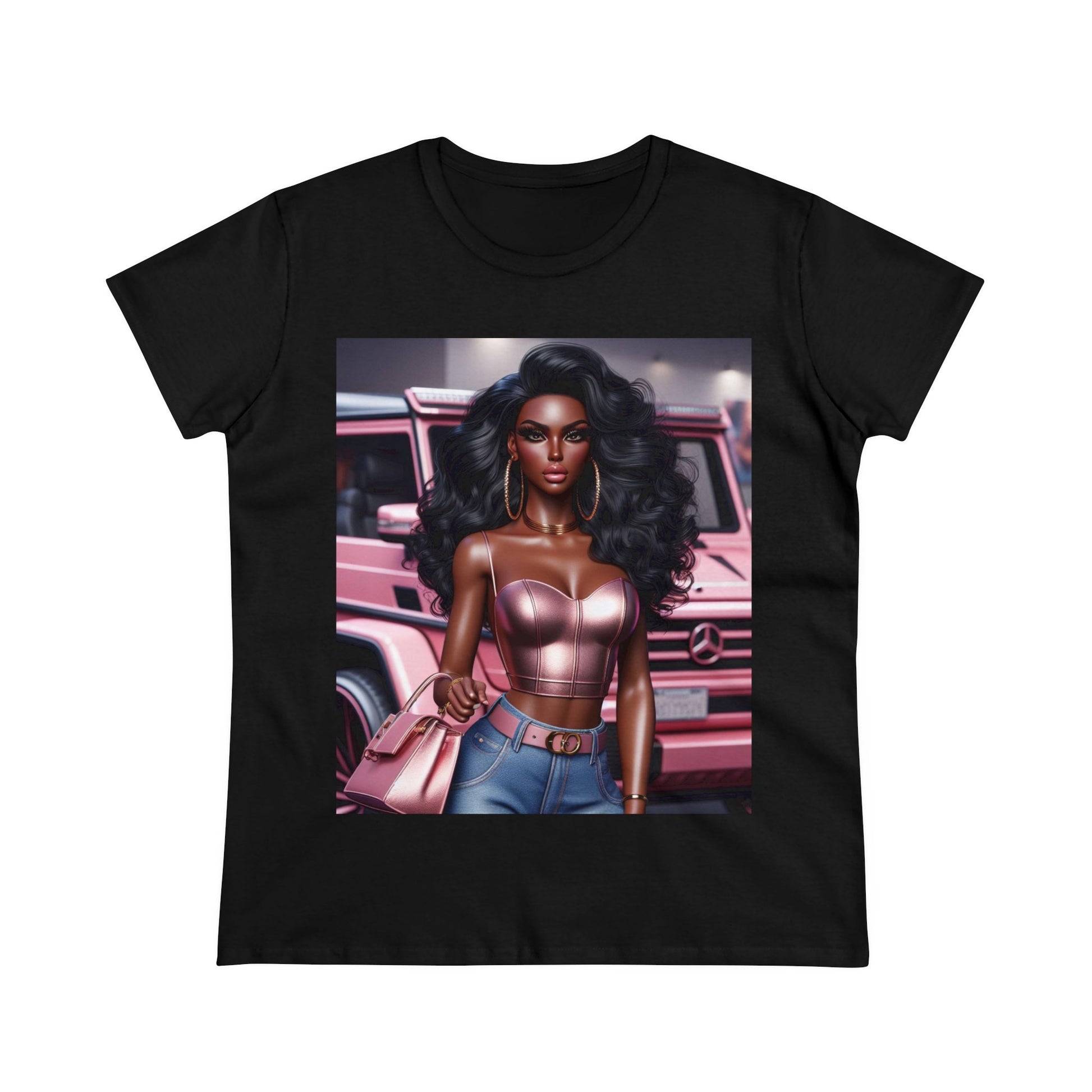 Pink Luxury T-Shirt T-Shirt Printify Black S