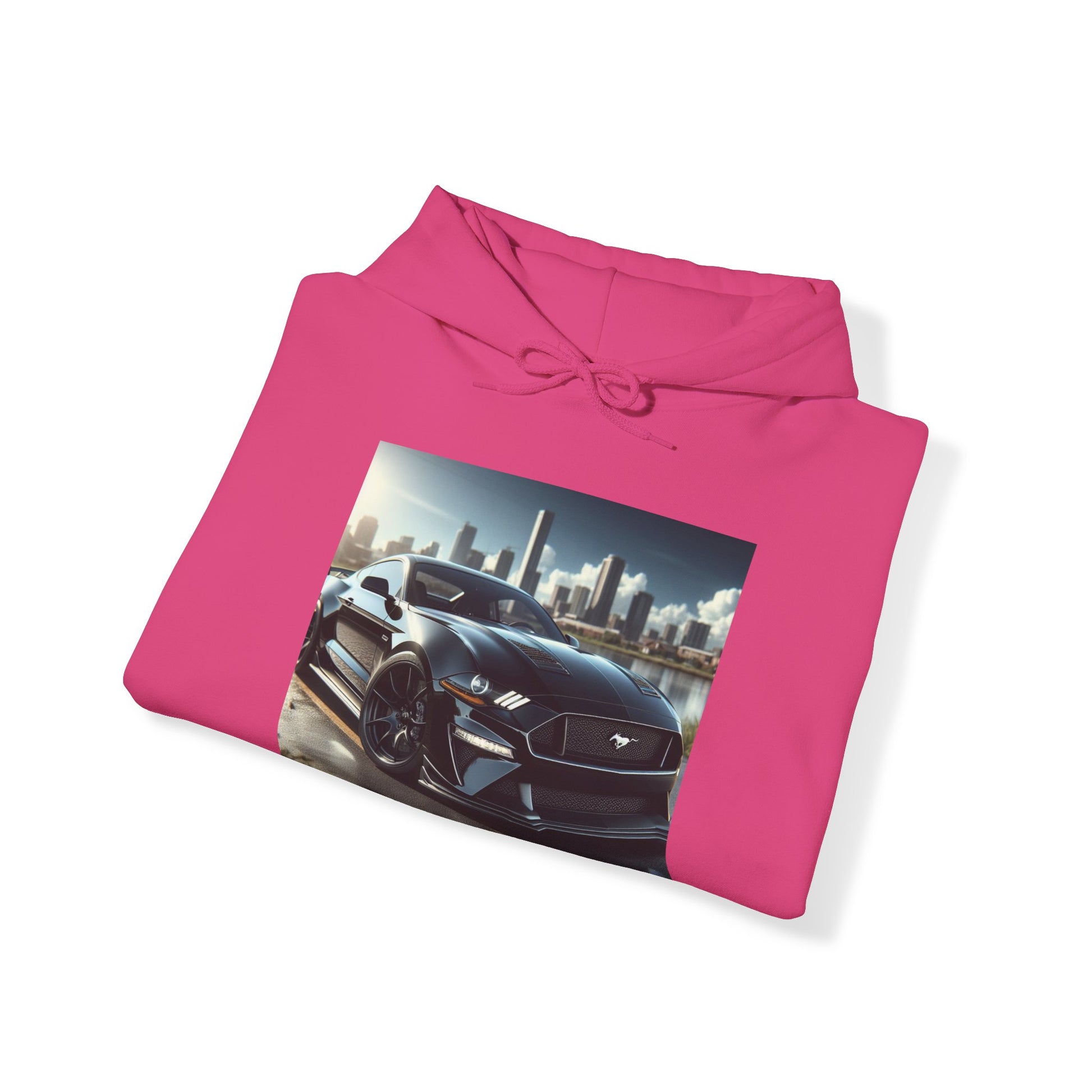 Black Mustang Hoodie Hoodie Printify