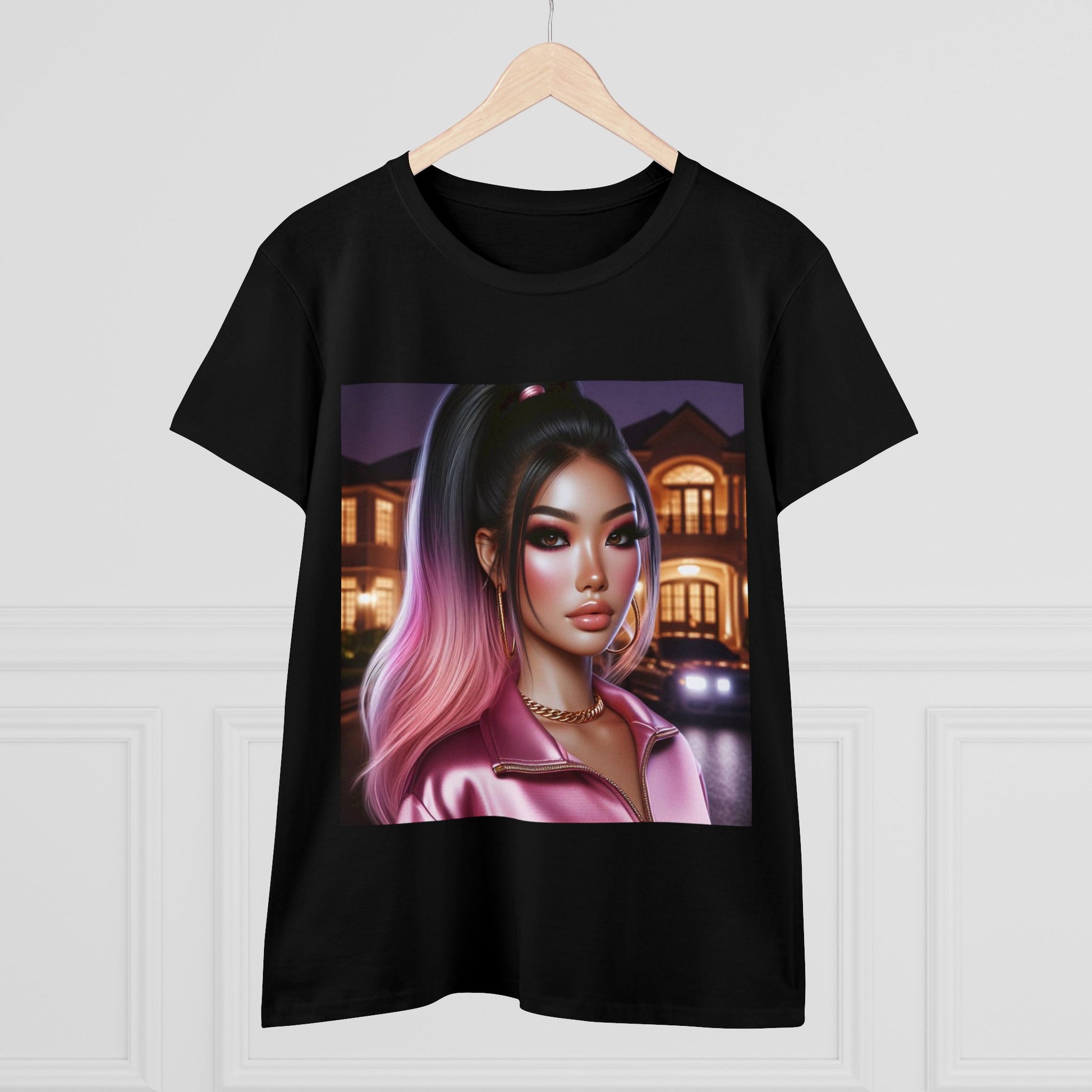 Pink at Night T-Shirt T-Shirt Printify