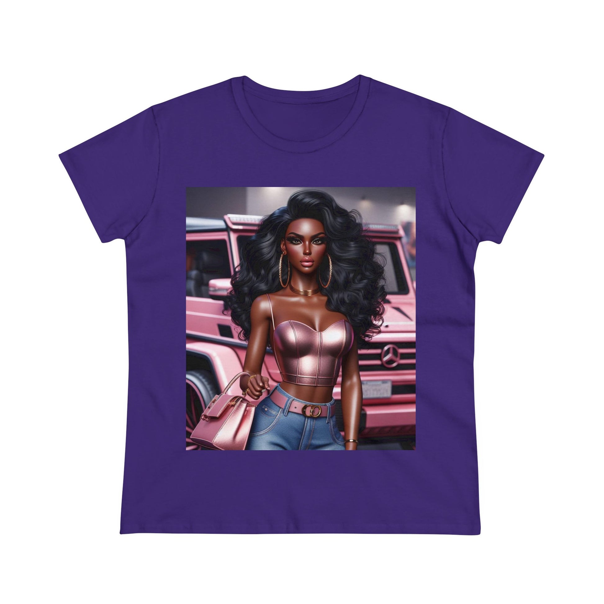 Pink Luxury T-Shirt T-Shirt Printify Purple S