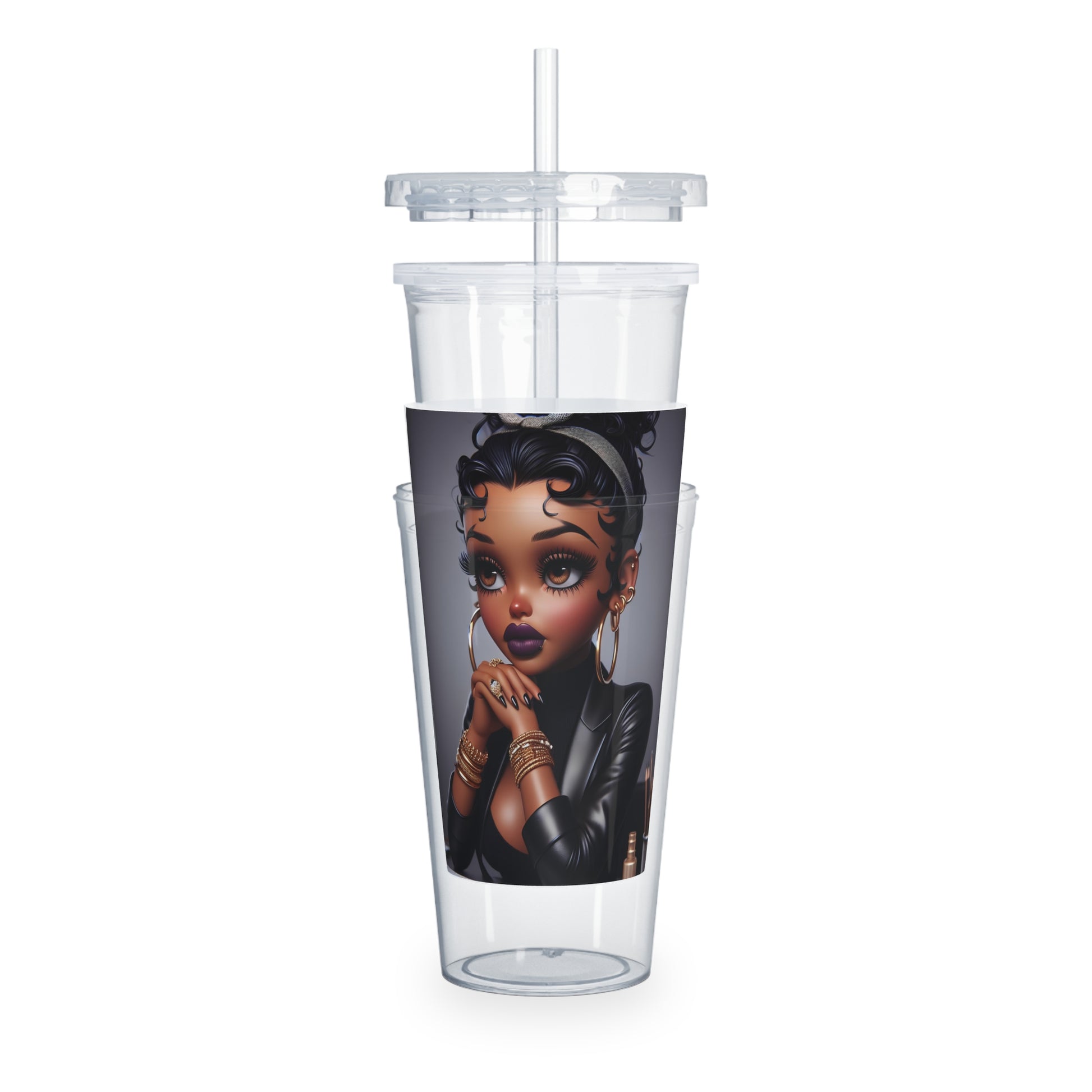 Business Betty Tumbler with Straw Mug Printify
