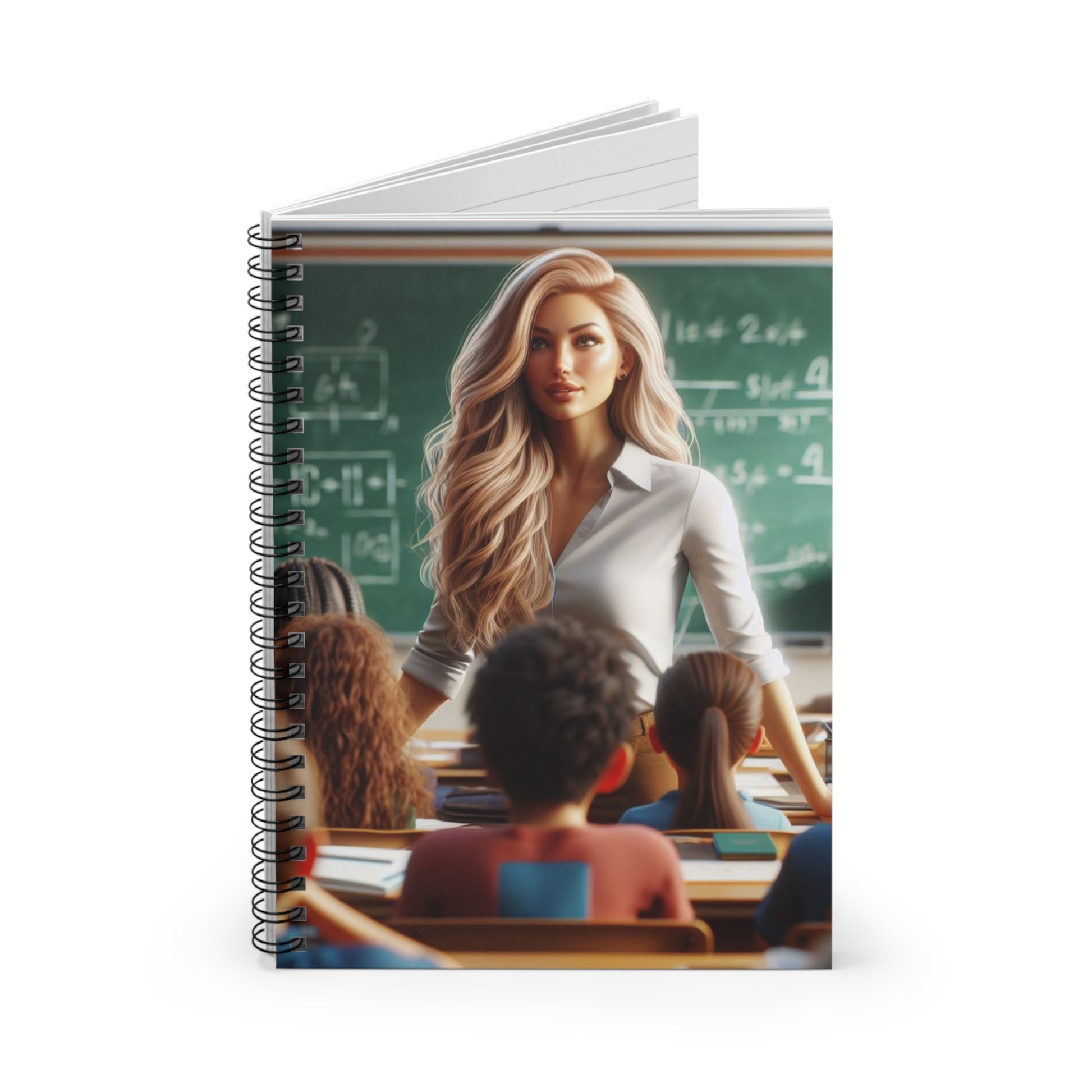 Class in Session Spiral Notebook Paper products Printify