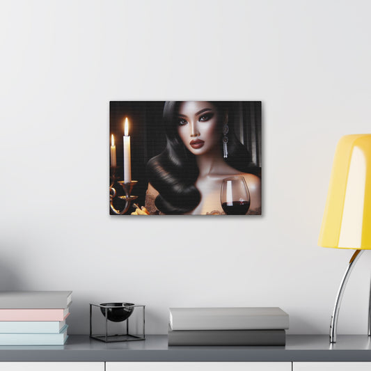 Elegant Meal Canvas Canvas Printify 16″ x 12″ (Horizontal) 0.75''