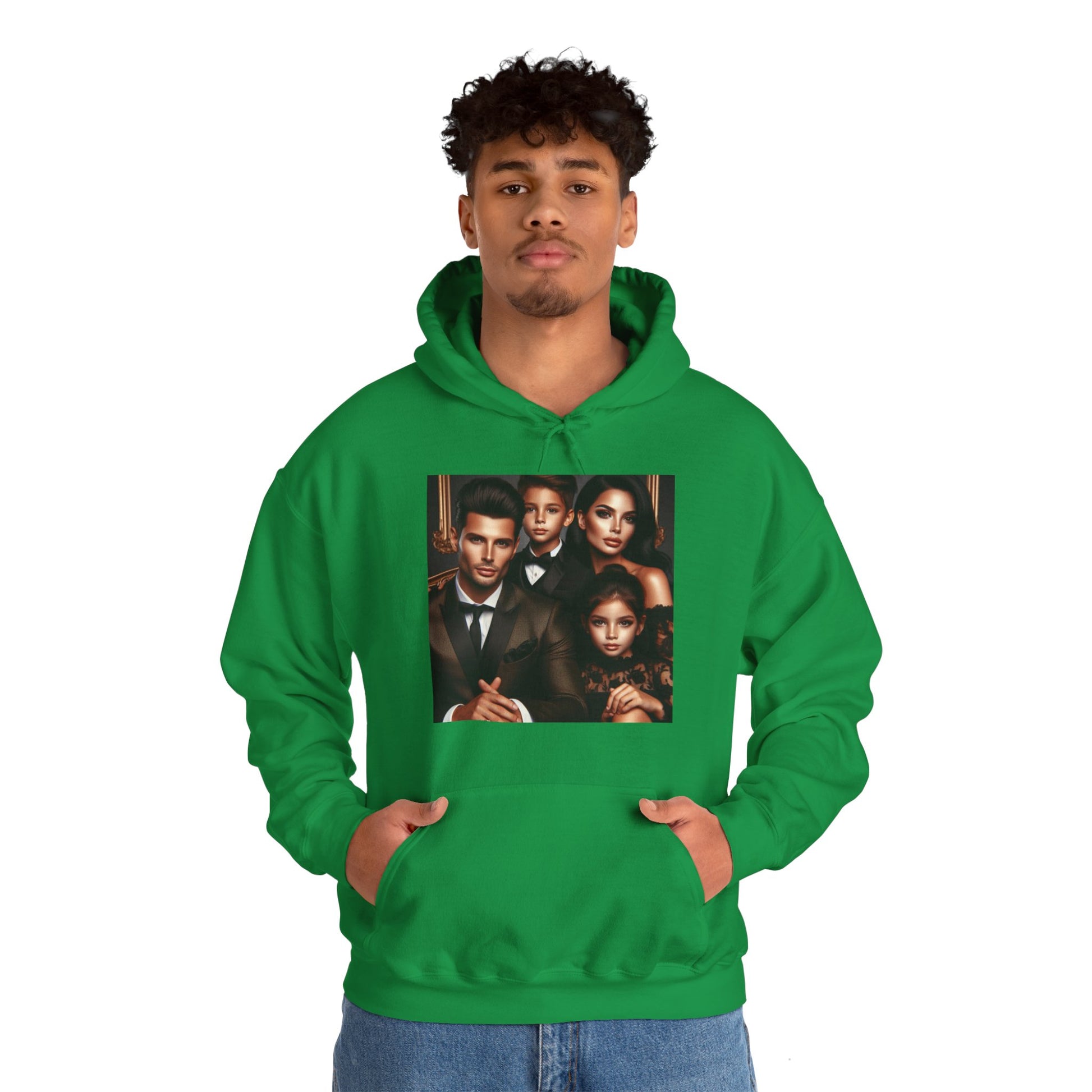Family Portrait Hoodie Hoodie Printify